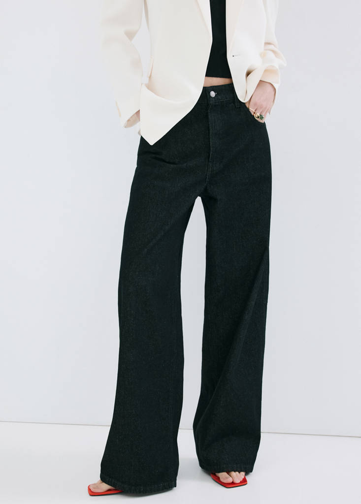 High-rise balloon jeans — Black