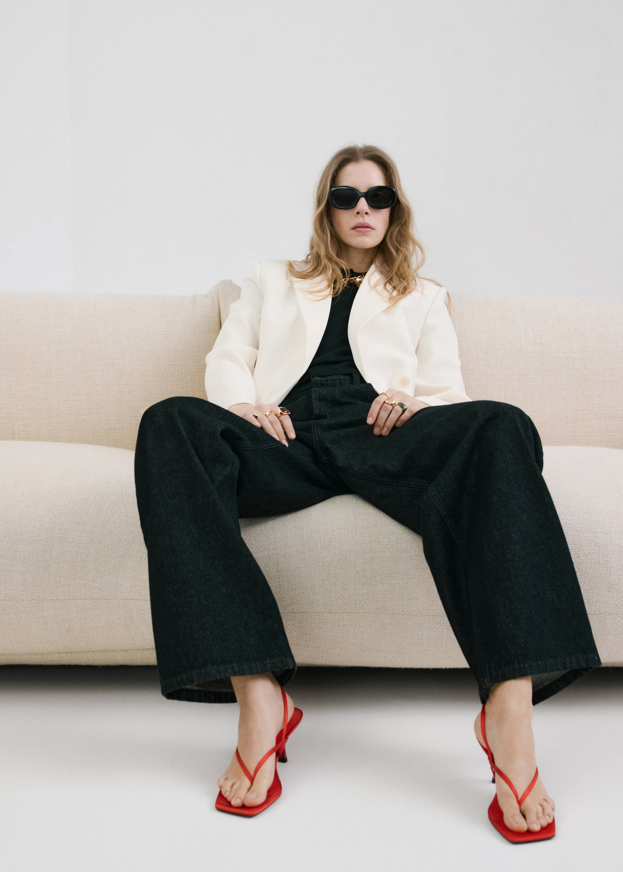 بنطلون جينز بالون عالي الخصر - تفاصيل المنتج 6