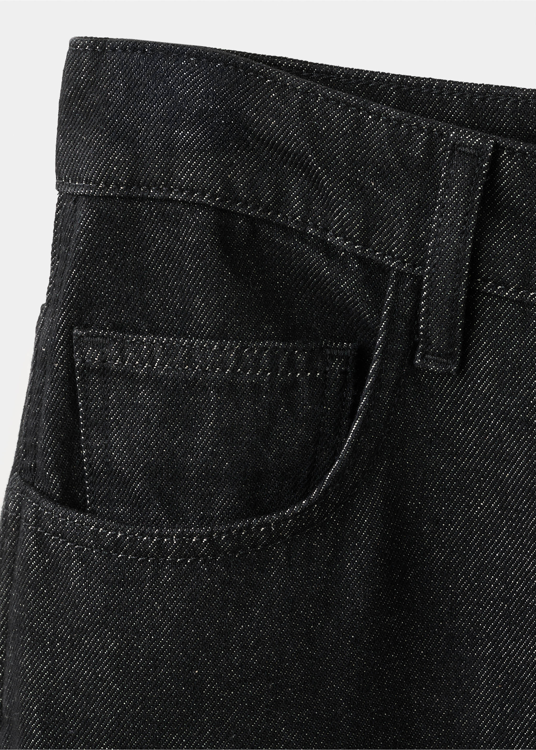 High-rise balloon jeans - Details of the article 0, Black. Ref: 27075838-00.
