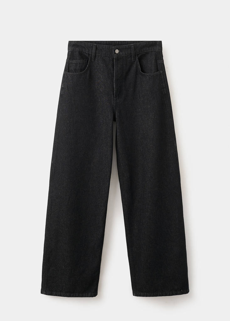 High-rise balloon jeans — Black