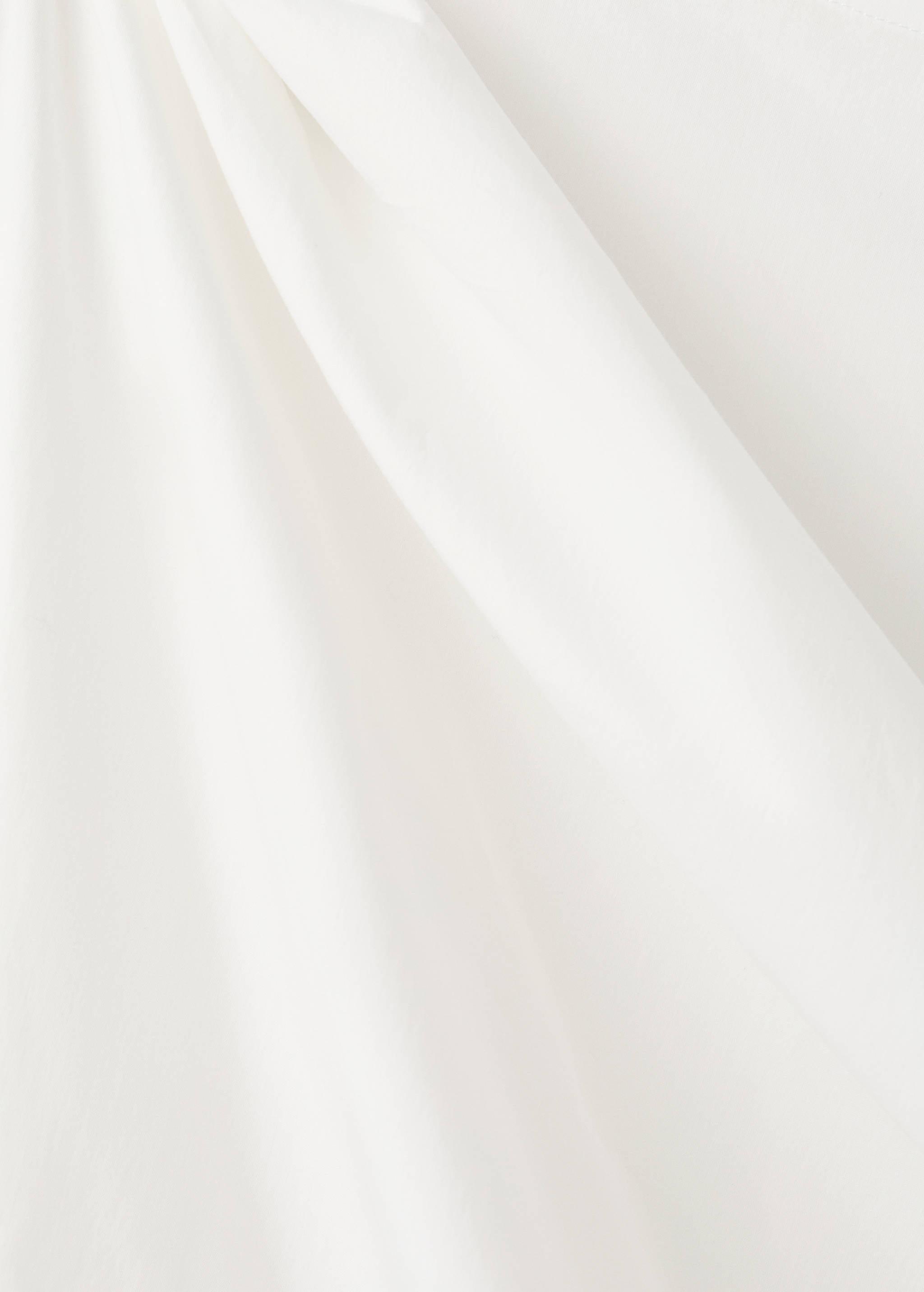 Cotton blouse with asymmetrical collar - Details of the article 0