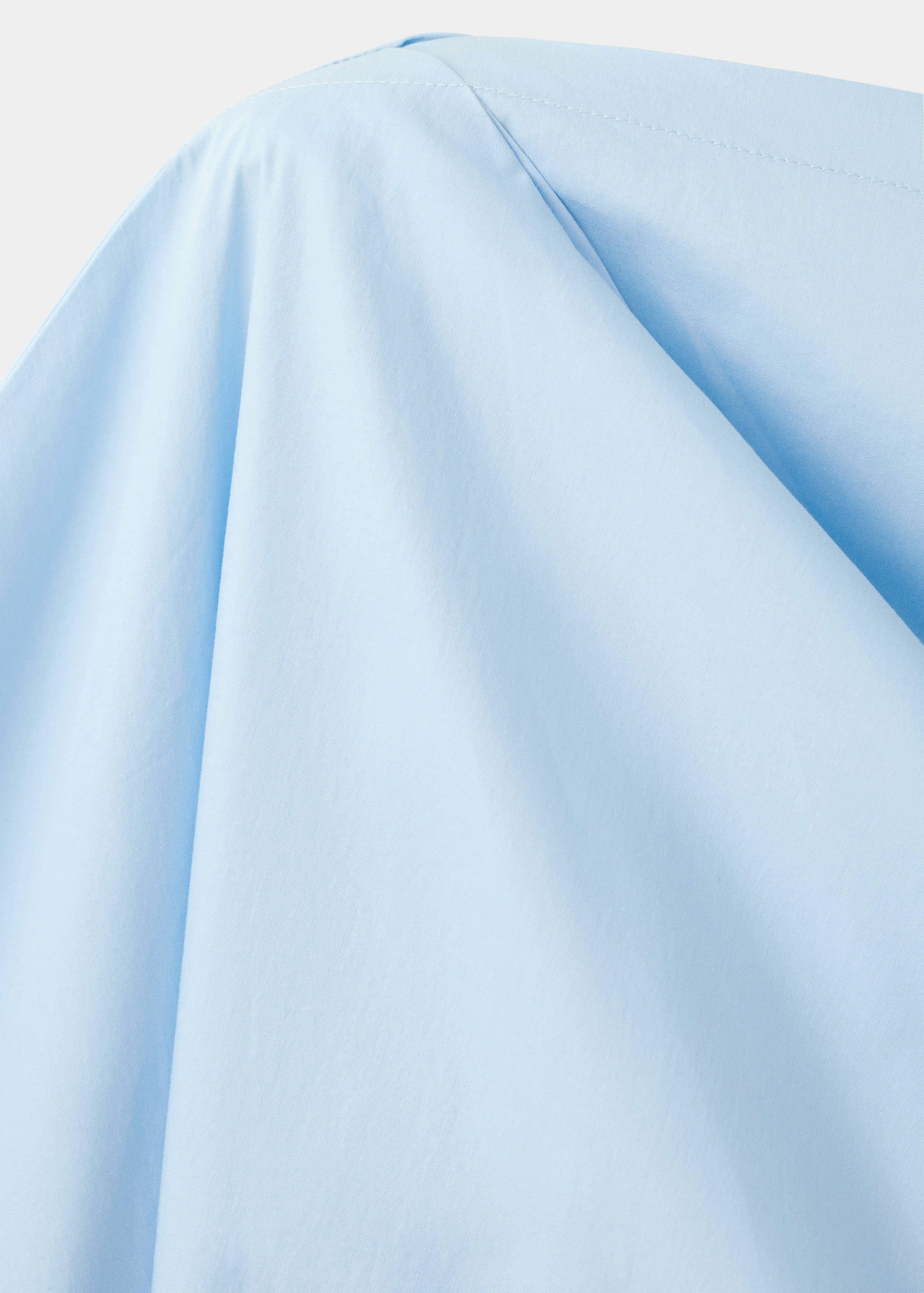 Cotton blouse with asymmetrical collar - Details of the article 8