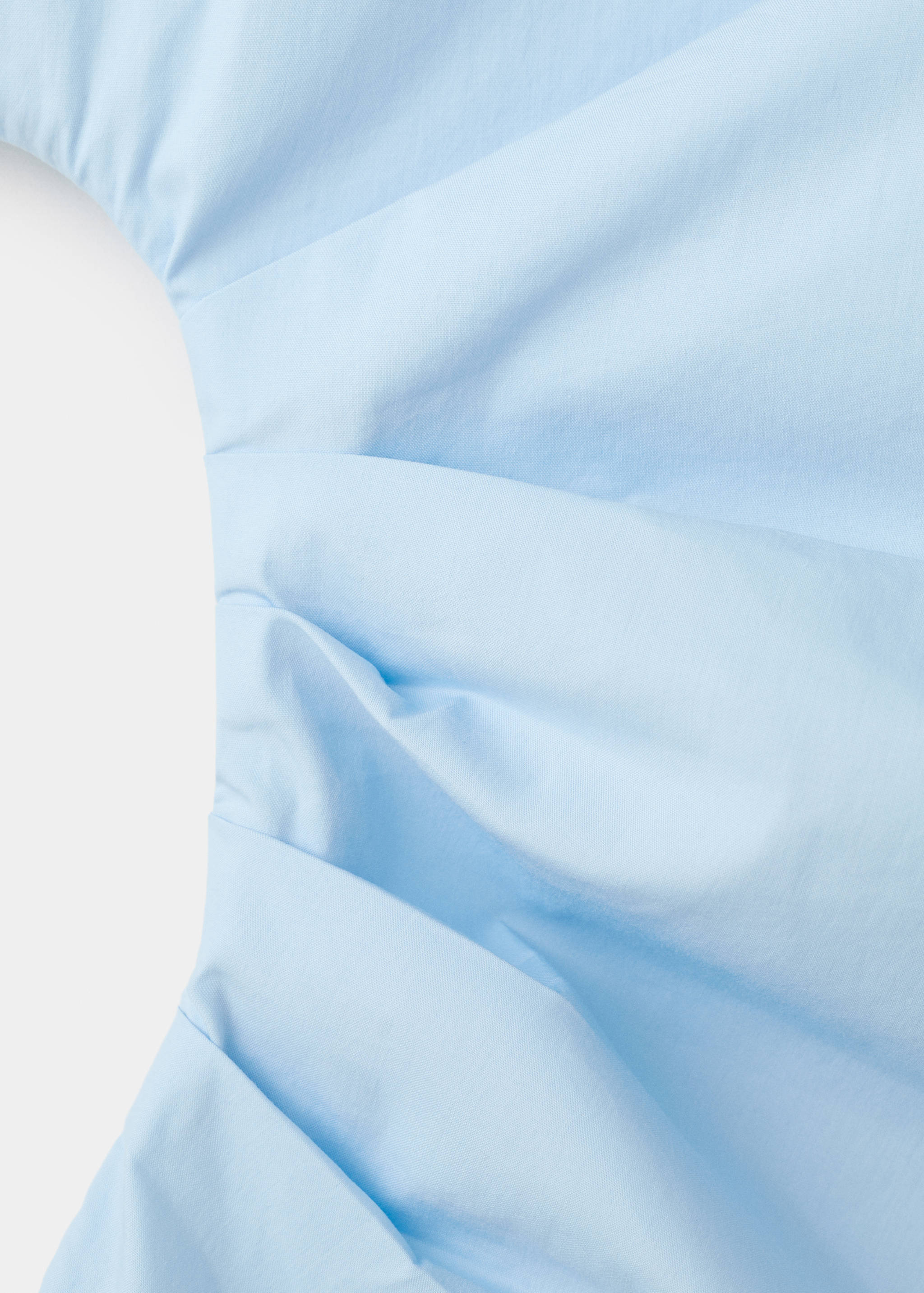 Cotton blouse with asymmetrical collar - Details of the article 0