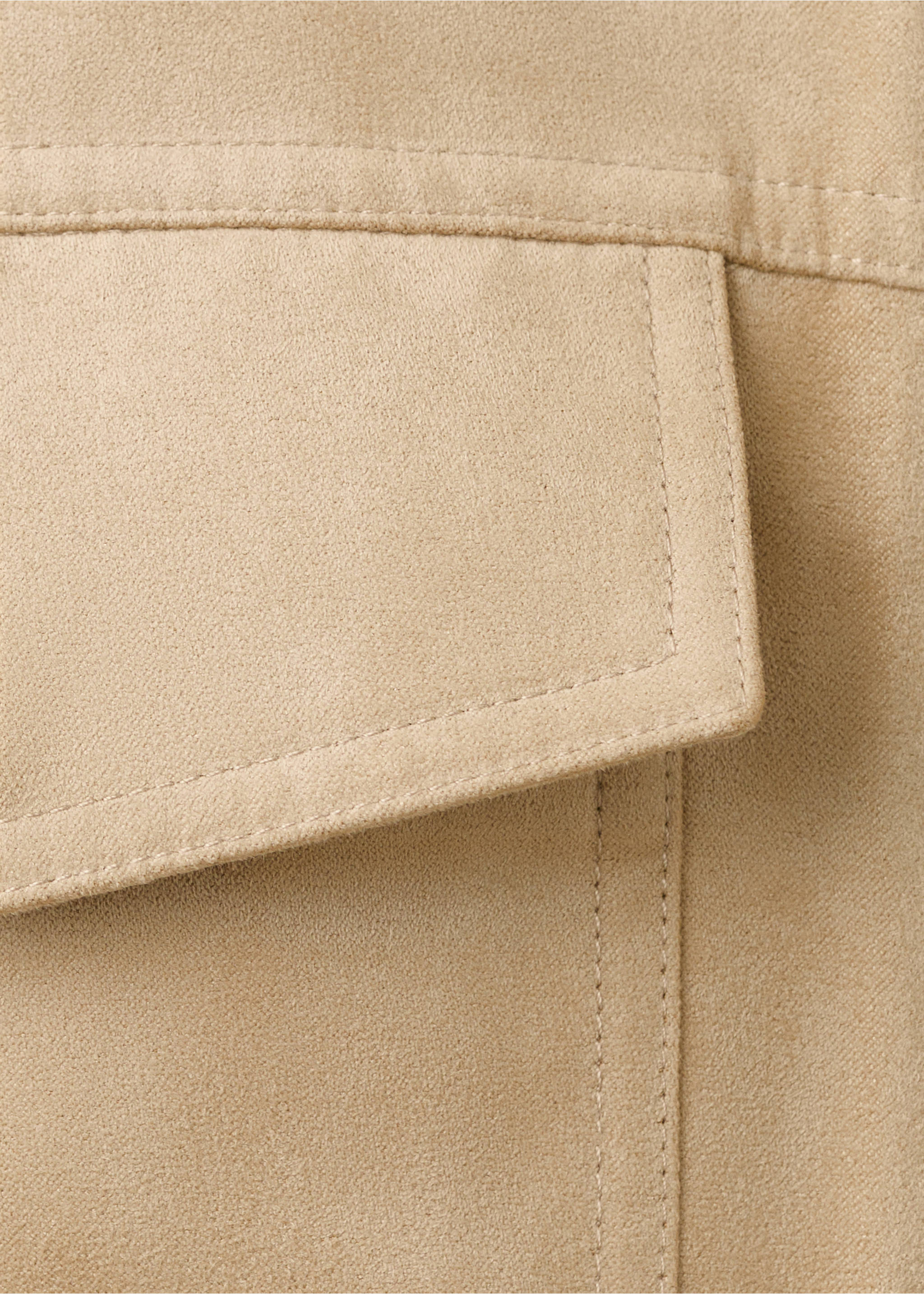 Chaqueta efecto ante bolsillos - Detalle del artículo 0, Beige. Ref: 27075927-00.