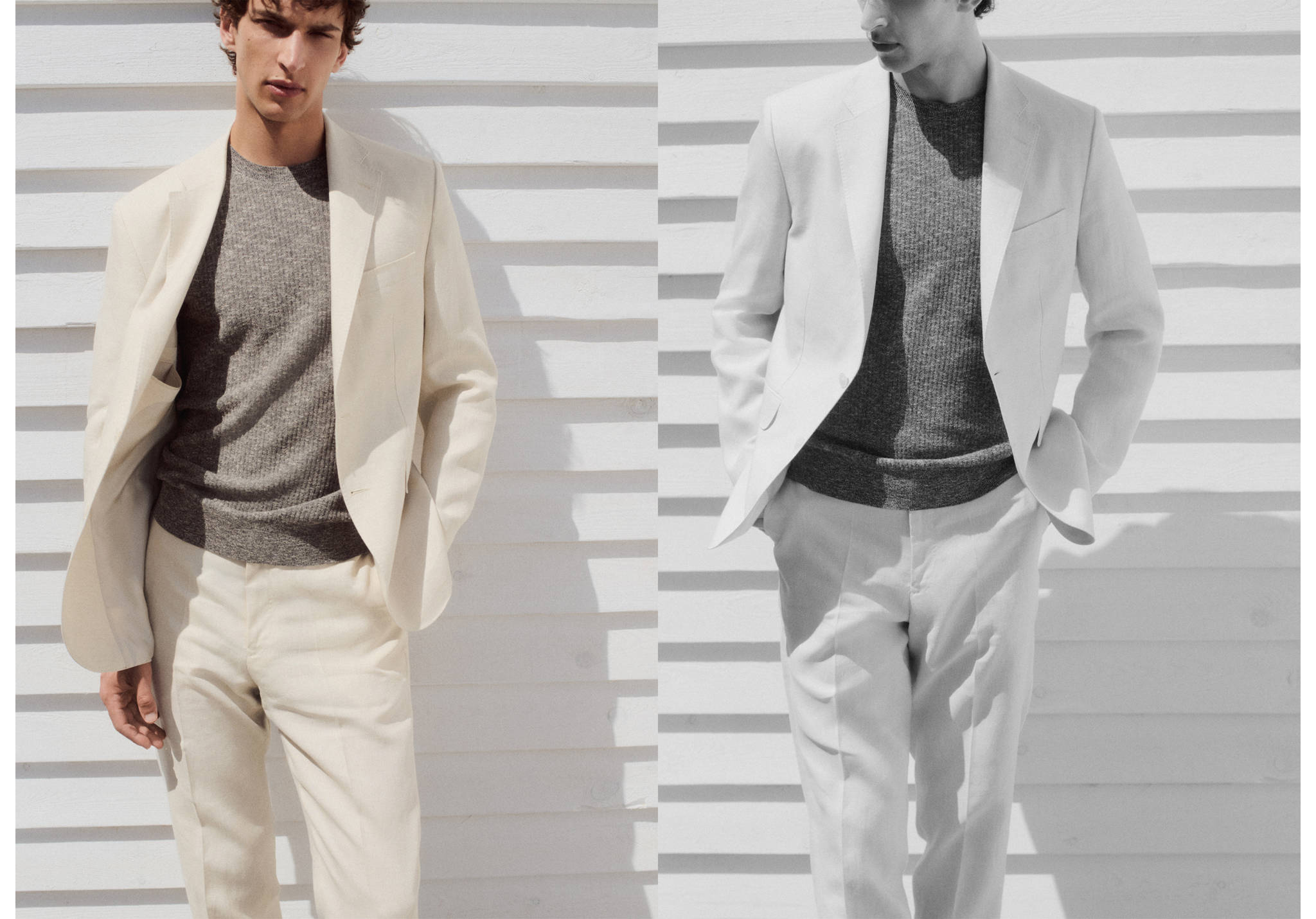 Americana vestit Amalfi 100% lli slim fit - Pla panoràmic