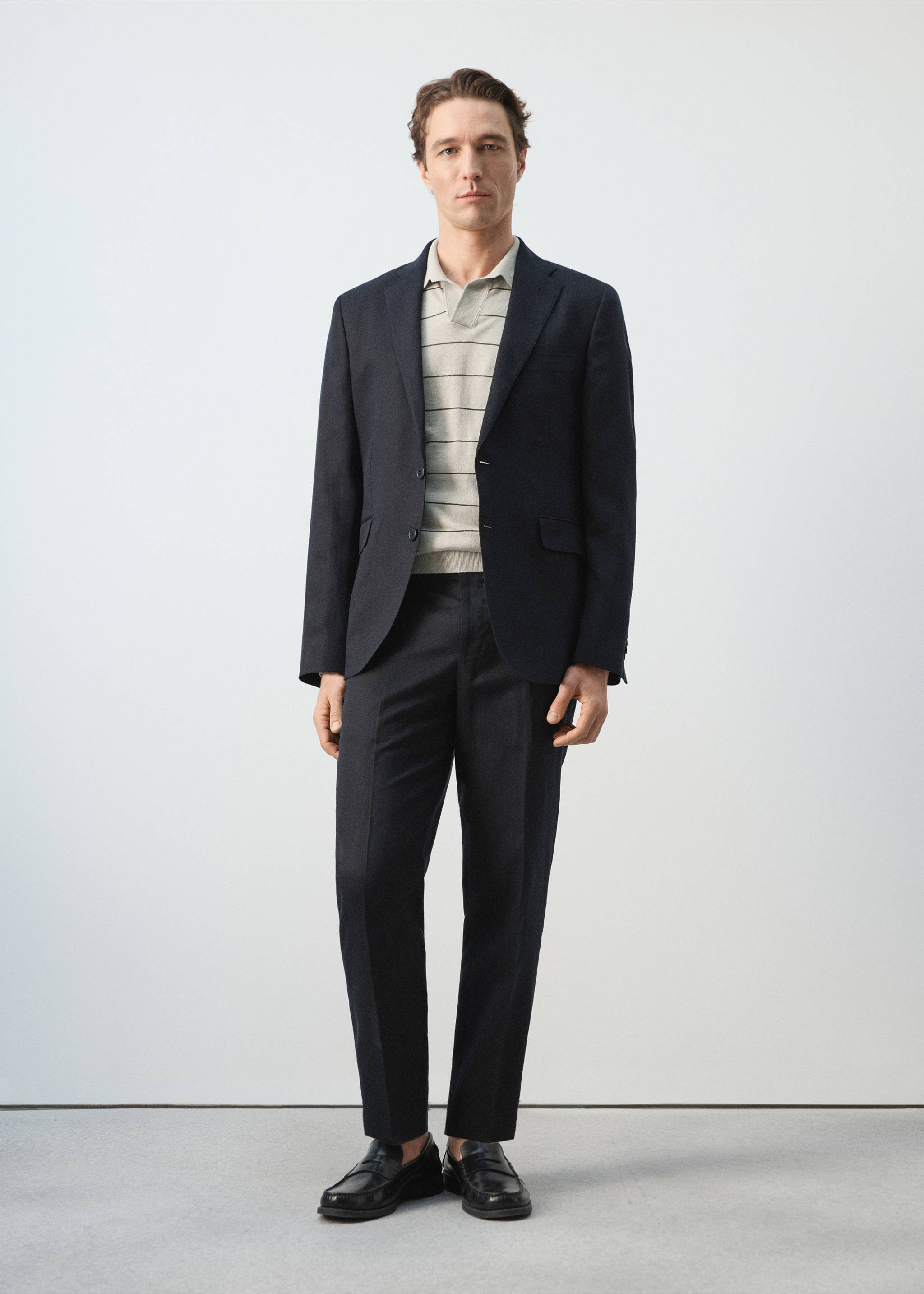 Americana traje Amalfi slim fit - Plano general, Azul marino. Ref: 27045936-00.