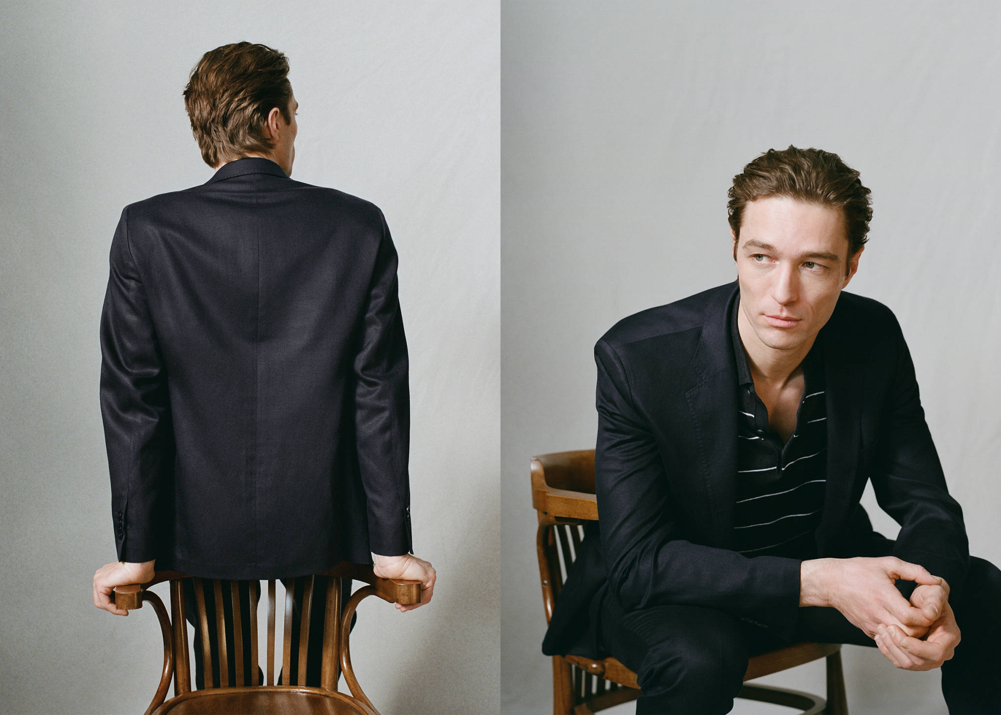 Amalfi slim fit suit jacket - Panoramic plane
