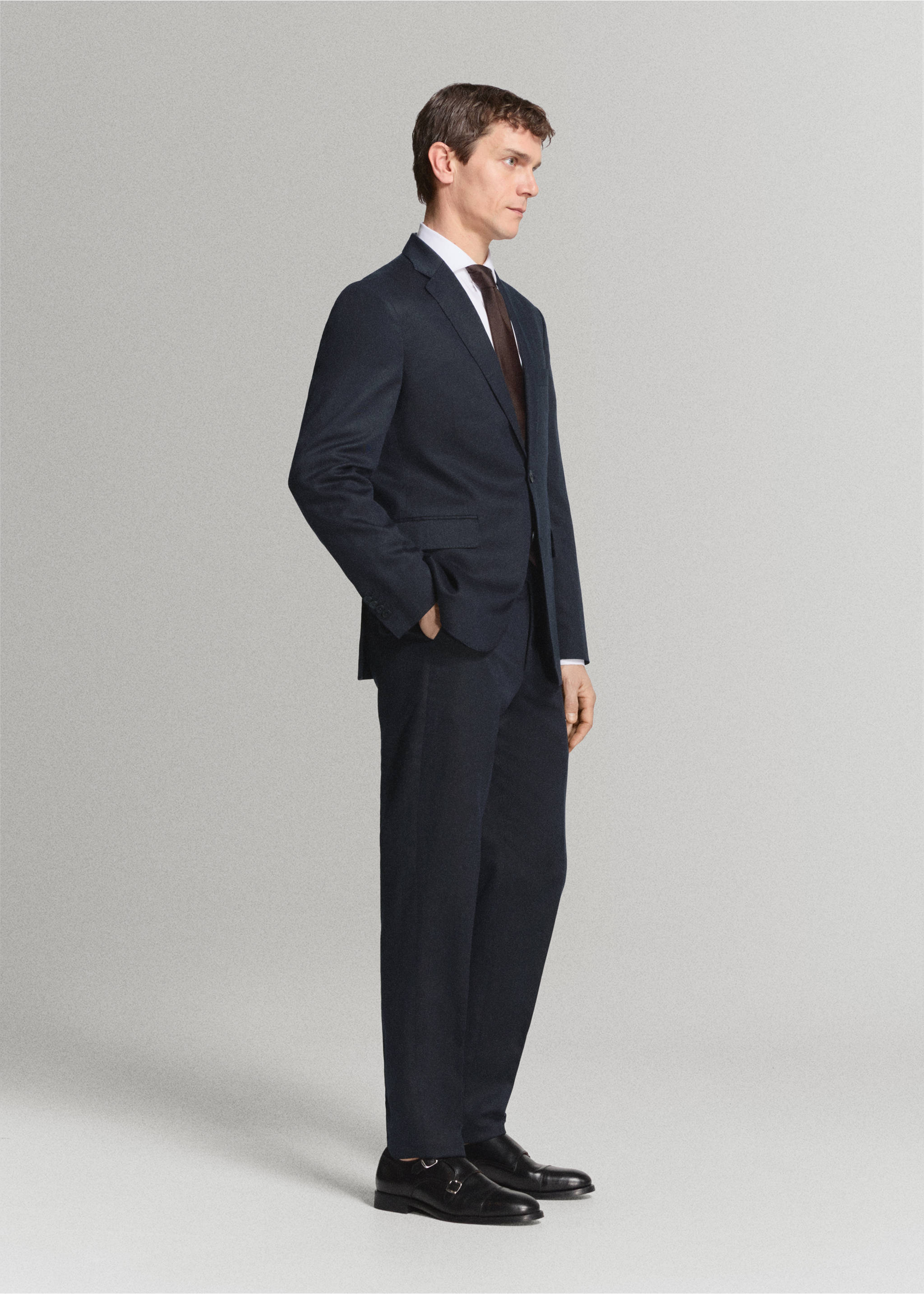 Americana traje Amalfi slim fit - Detalle del artículo 2, Azul marino. Ref: 27075930-01.