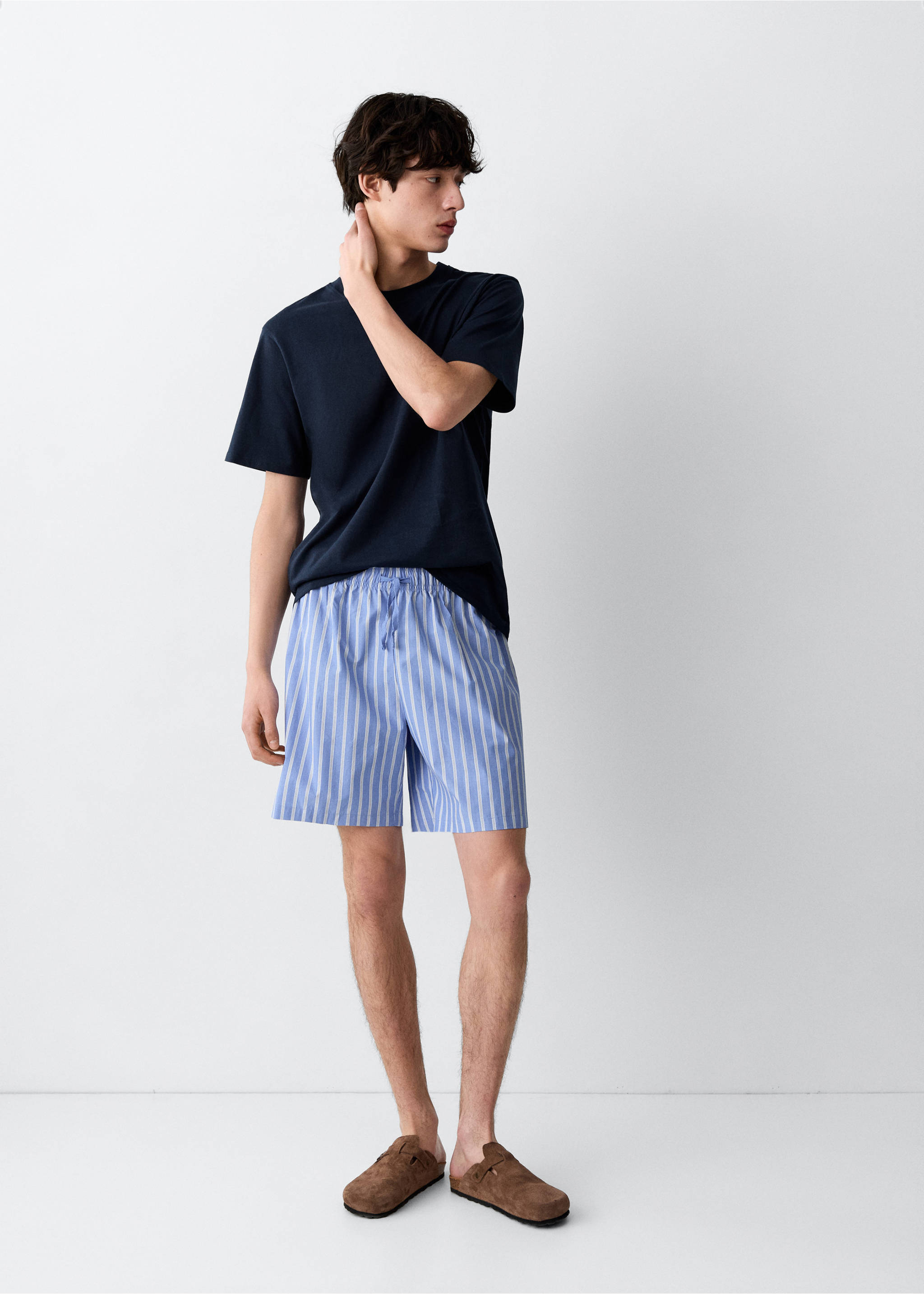 Striped short pyjamas - General plane, Navy. Ref: 27075931-00.