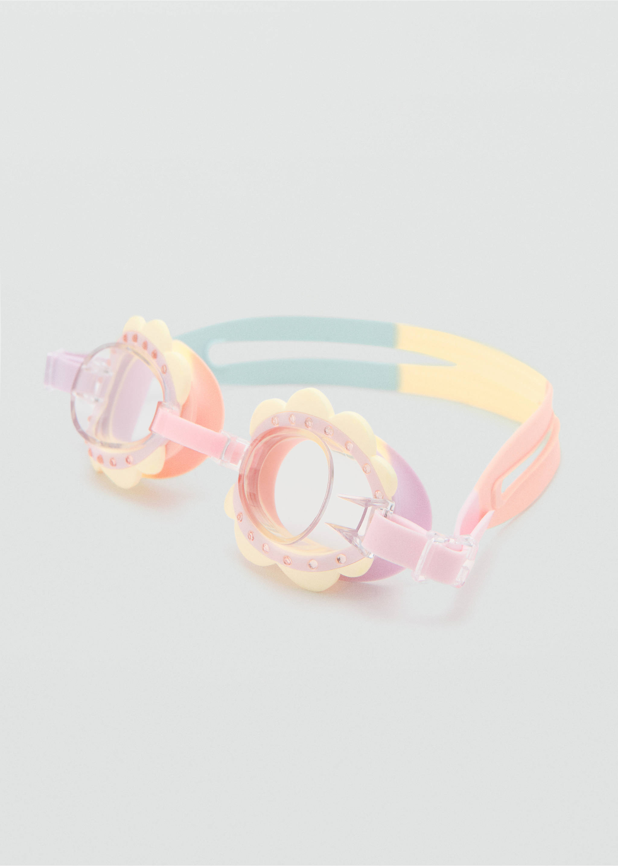 Szivárványos úszószemüveg - Felezősík, Pasztell sárga. Ref: 27075932-00.