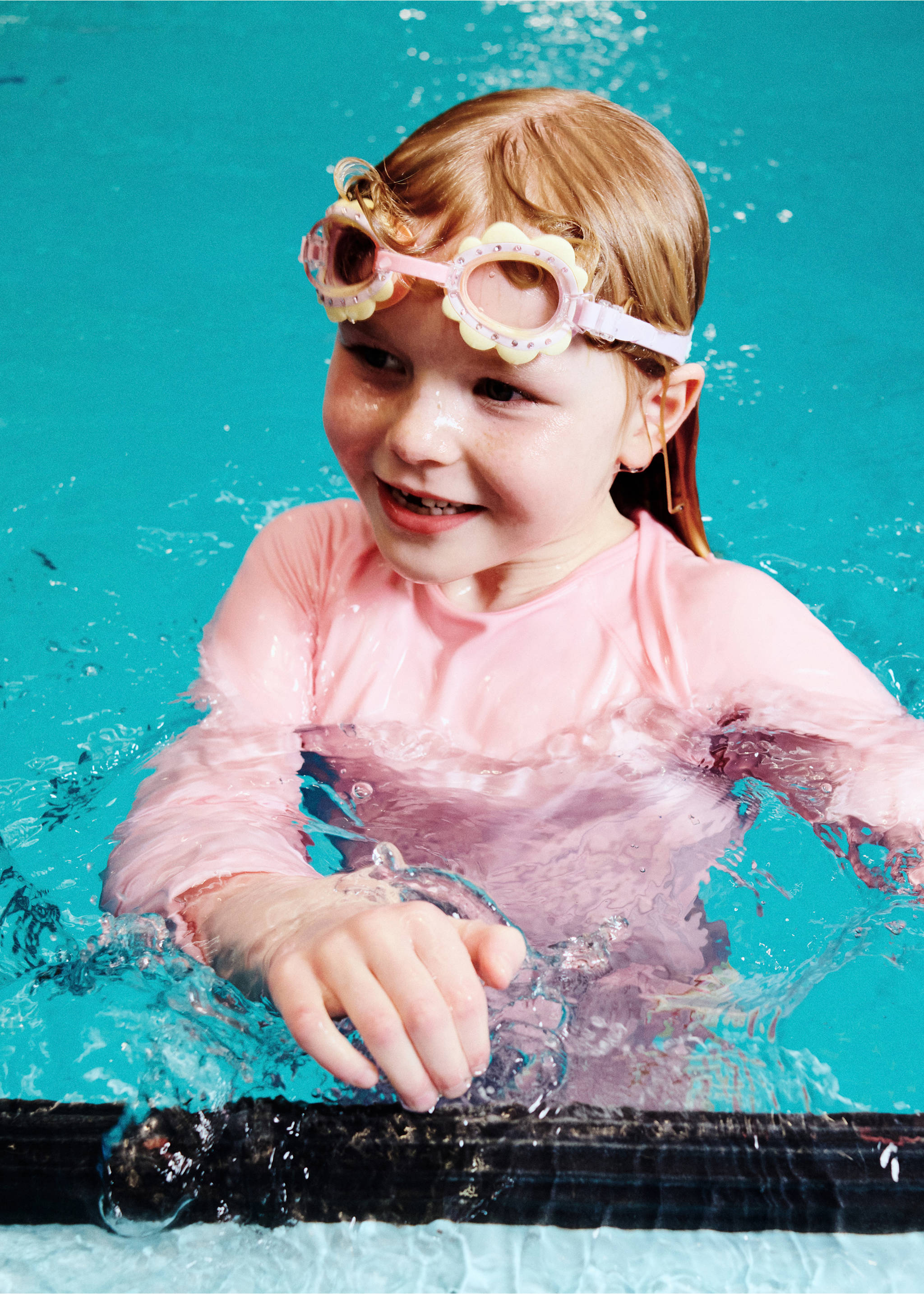 Szivárványos úszószemüveg - A termék adatai 5, Pasztell sárga. Ref: 27075932-00.