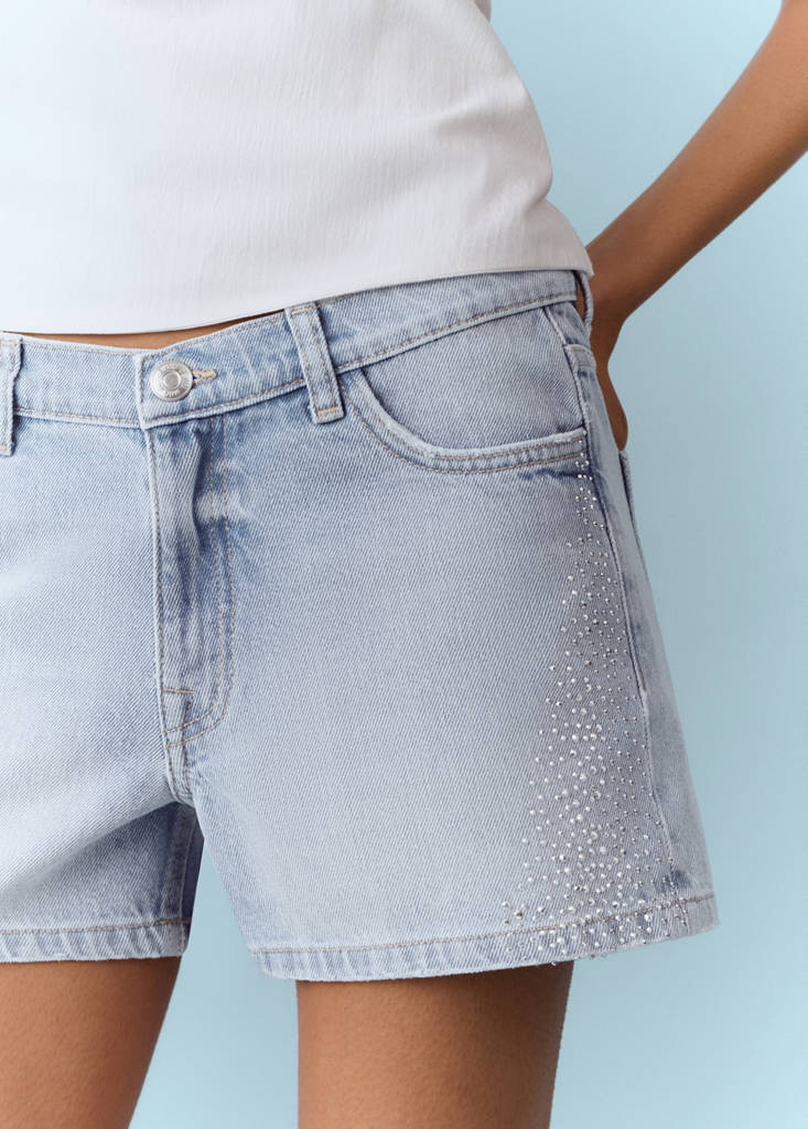 Sparkly shorts — Medium Blue