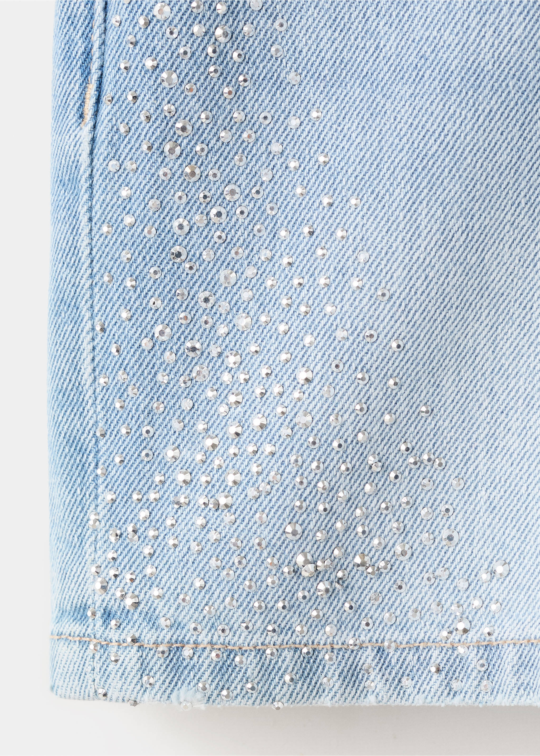 Glitzer-Shorts - Detail des Artikels 0, Mittelblau. Ref: 27075934-00.
