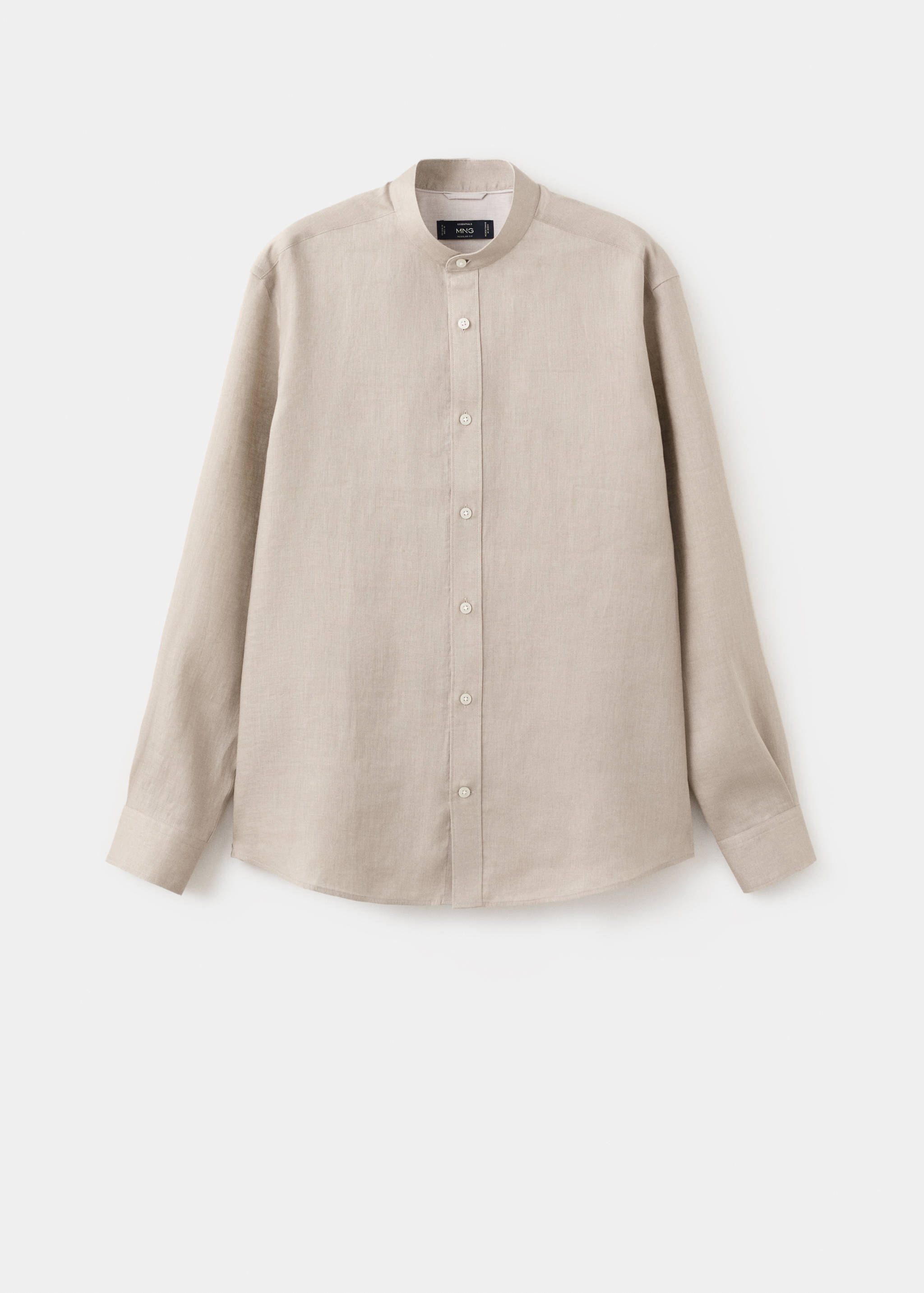100% linen Mao collar shirt - Article without model