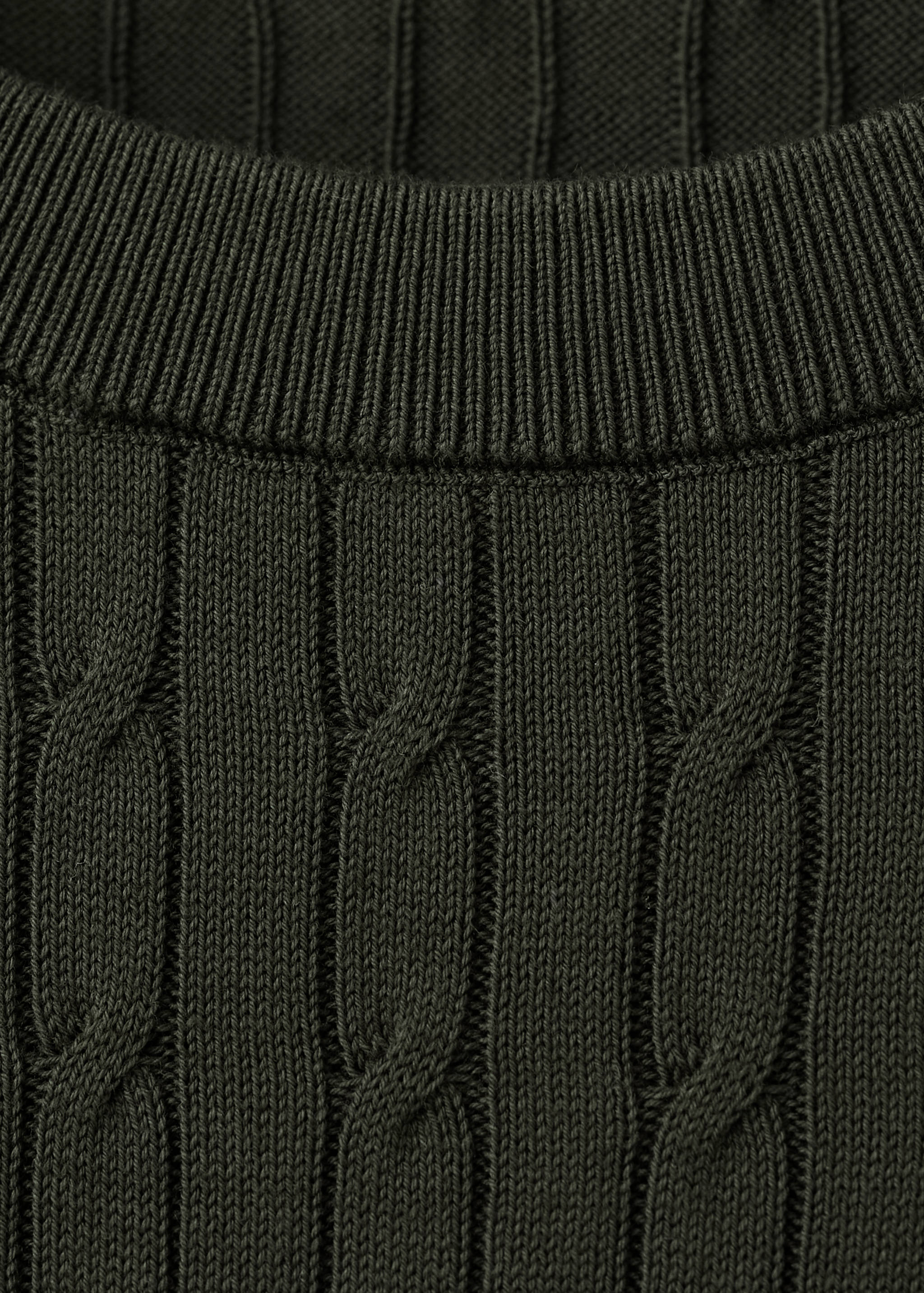 T-Shirt aus 100 % Baumwolle mit Zopfmuster - Detail des Artikels 8