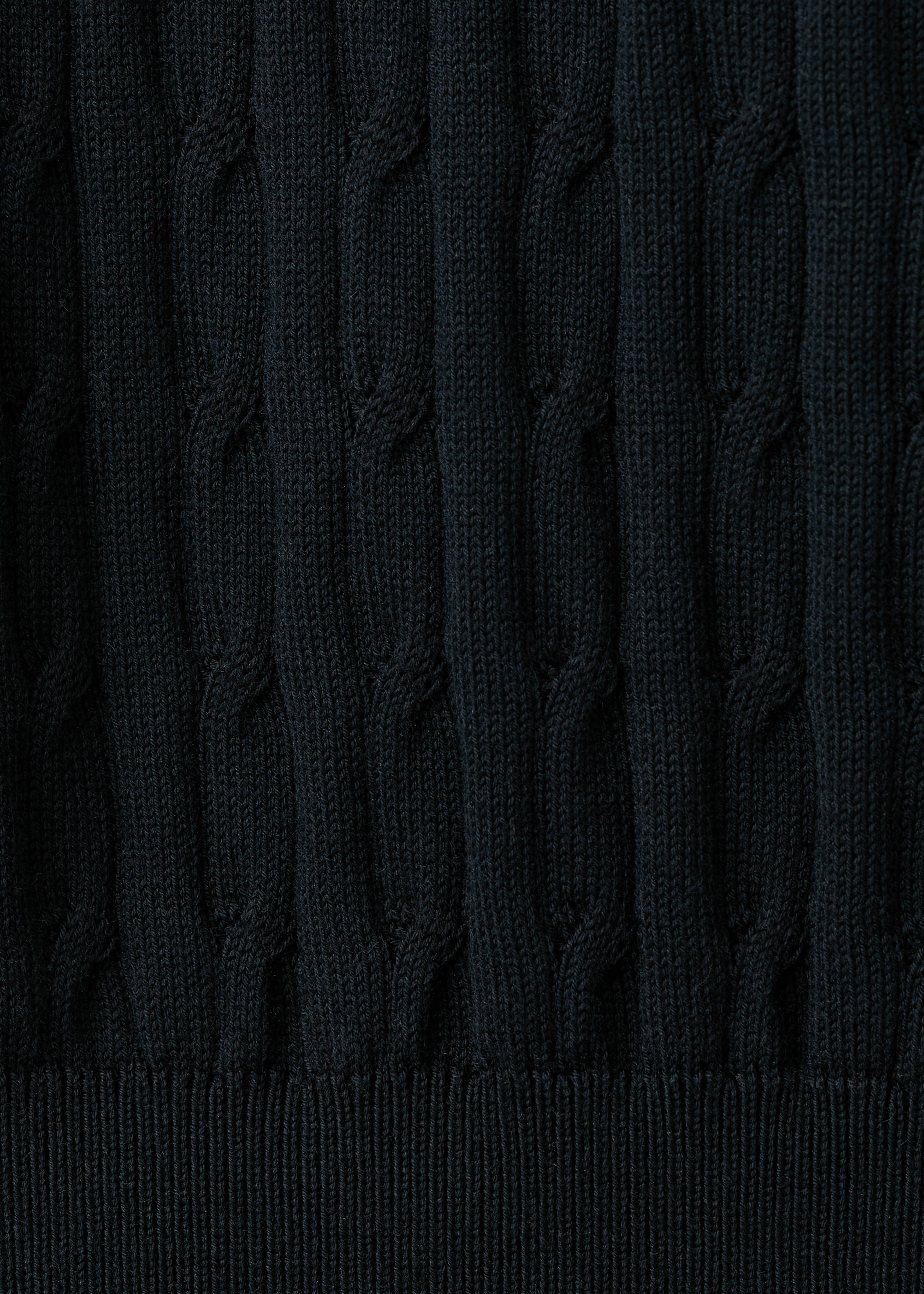 100% cotton cable-knit T-shirt - Details of the article 7