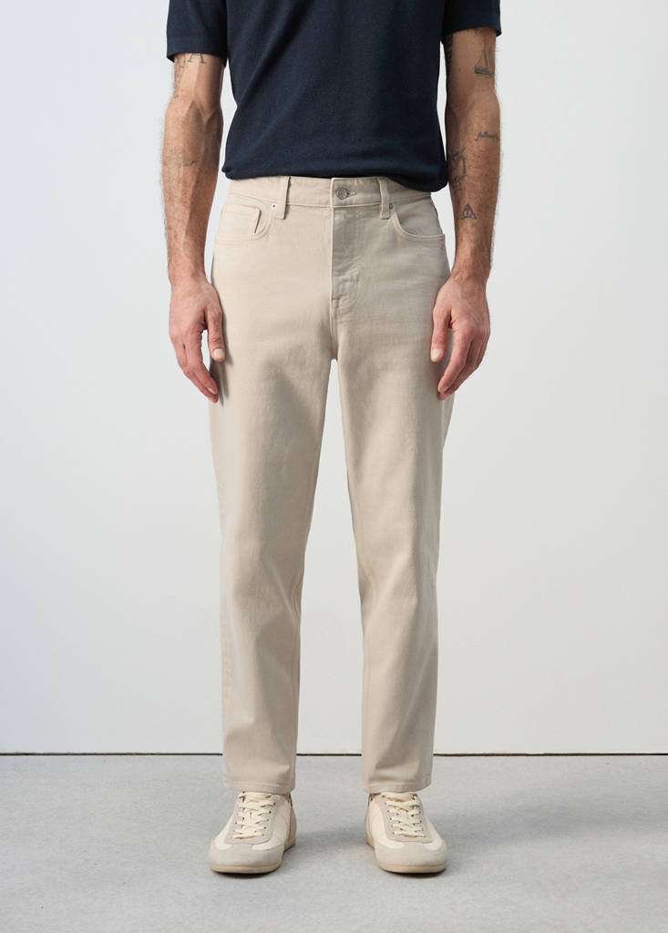 Ben cropped tapered-fit jeans - Men | MANGO USA