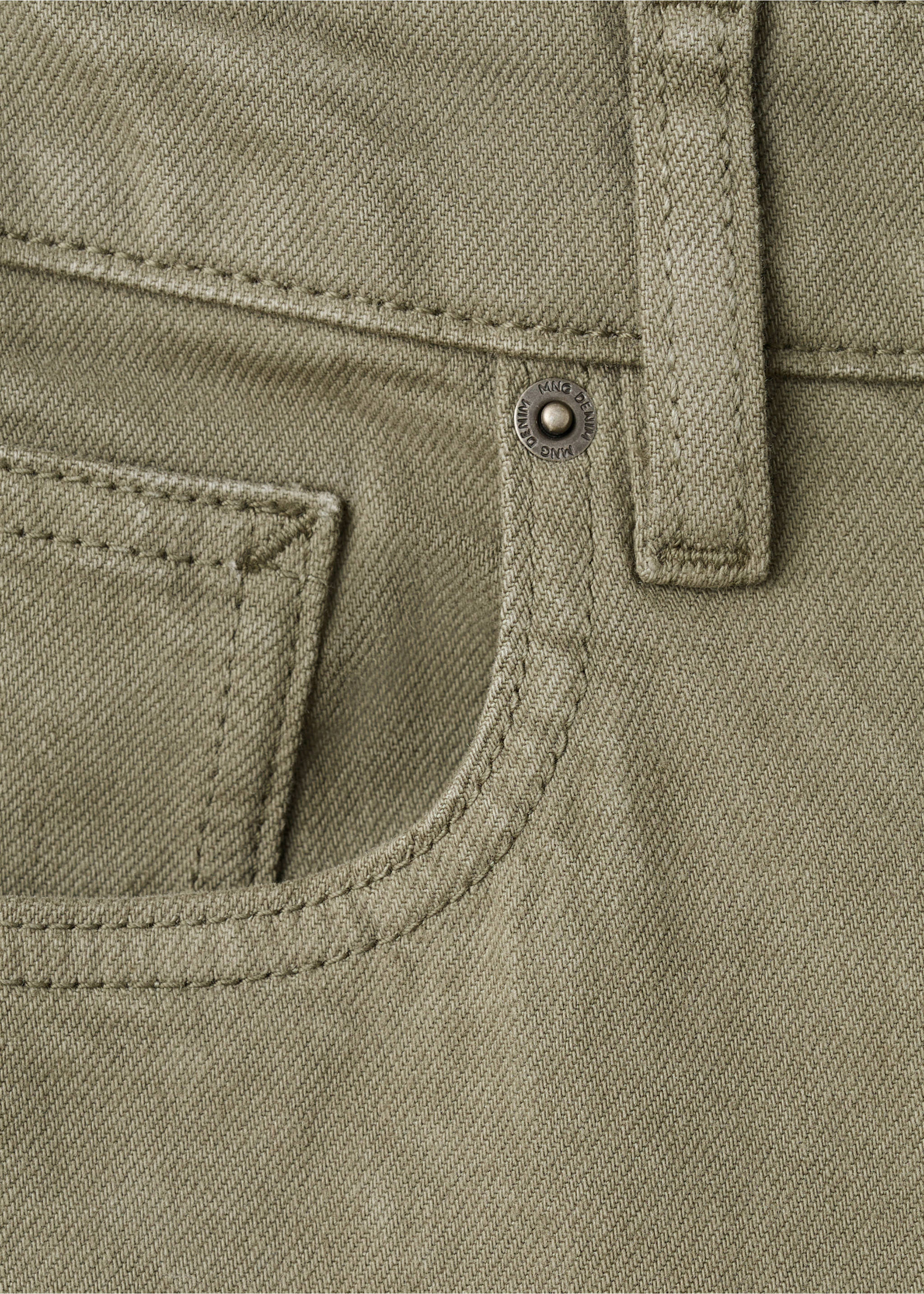 Ben cropped tapered fit farmernadrág - A termék adatai 0, Khaki. Ref: 27075940-00.