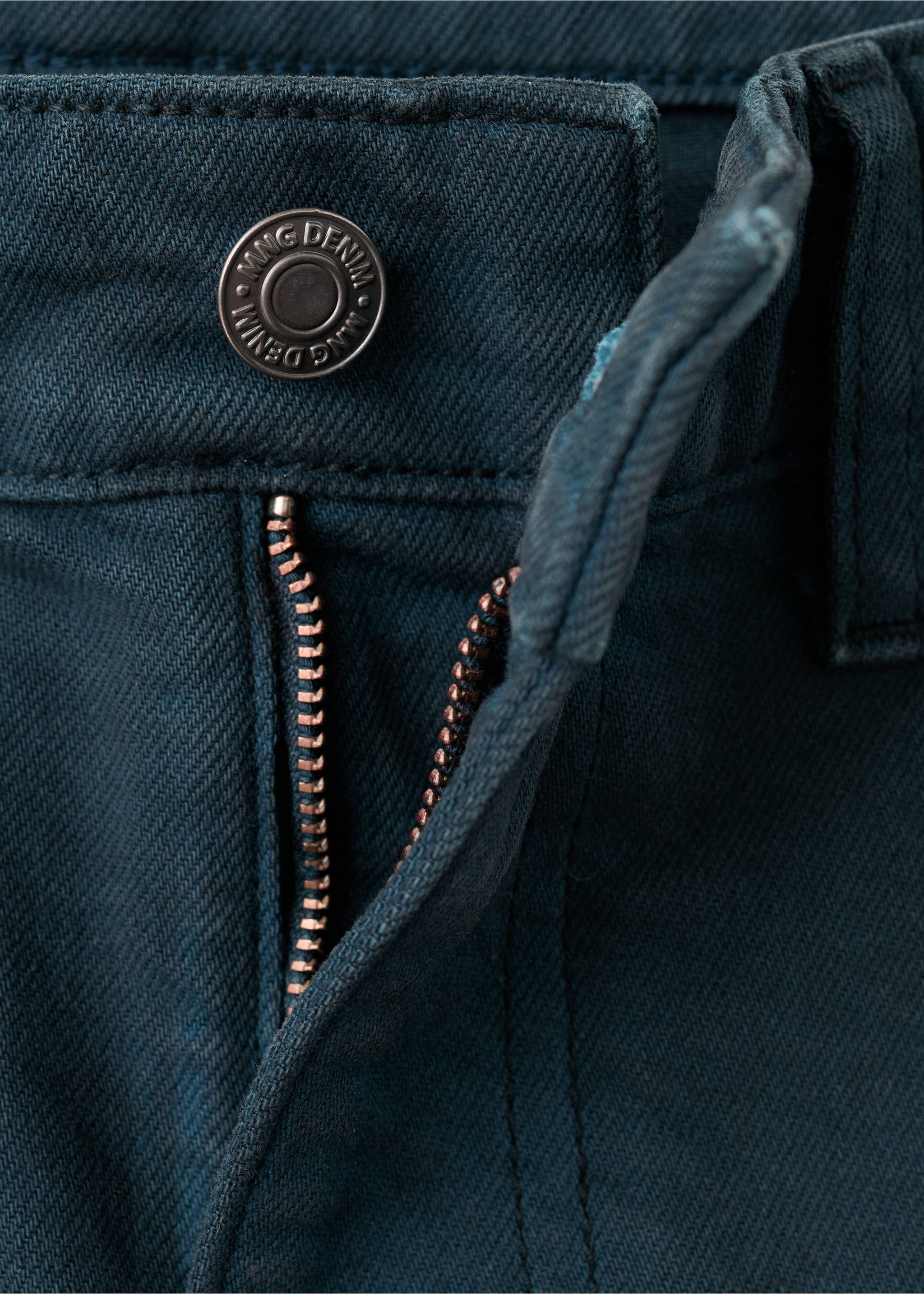 Ben cropped tapered-fit jeans - Details of the article 8, Navy. Ref: 27075940-00.