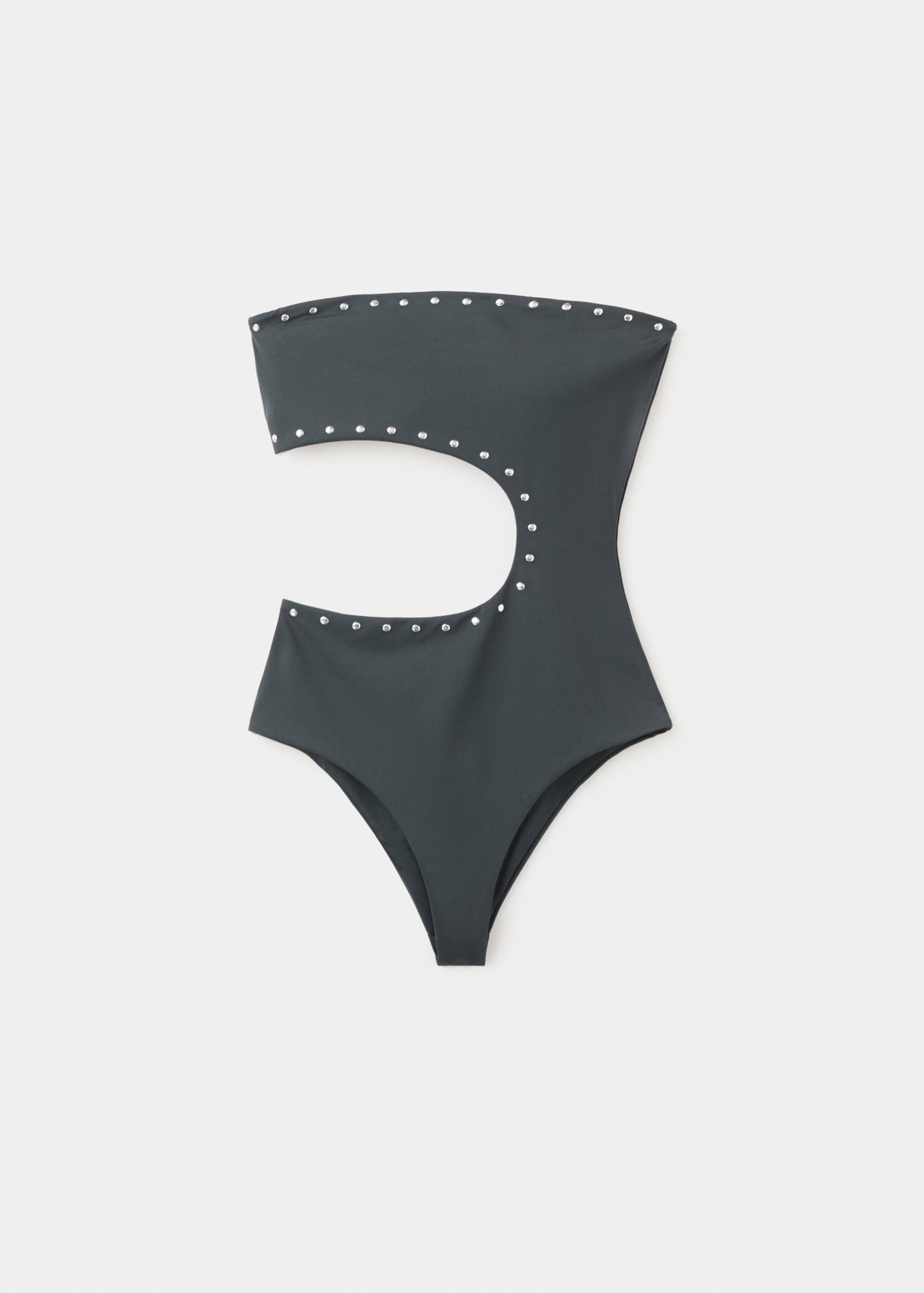 Asymmetric swimsuit with mid-rise bottoms - Article without model