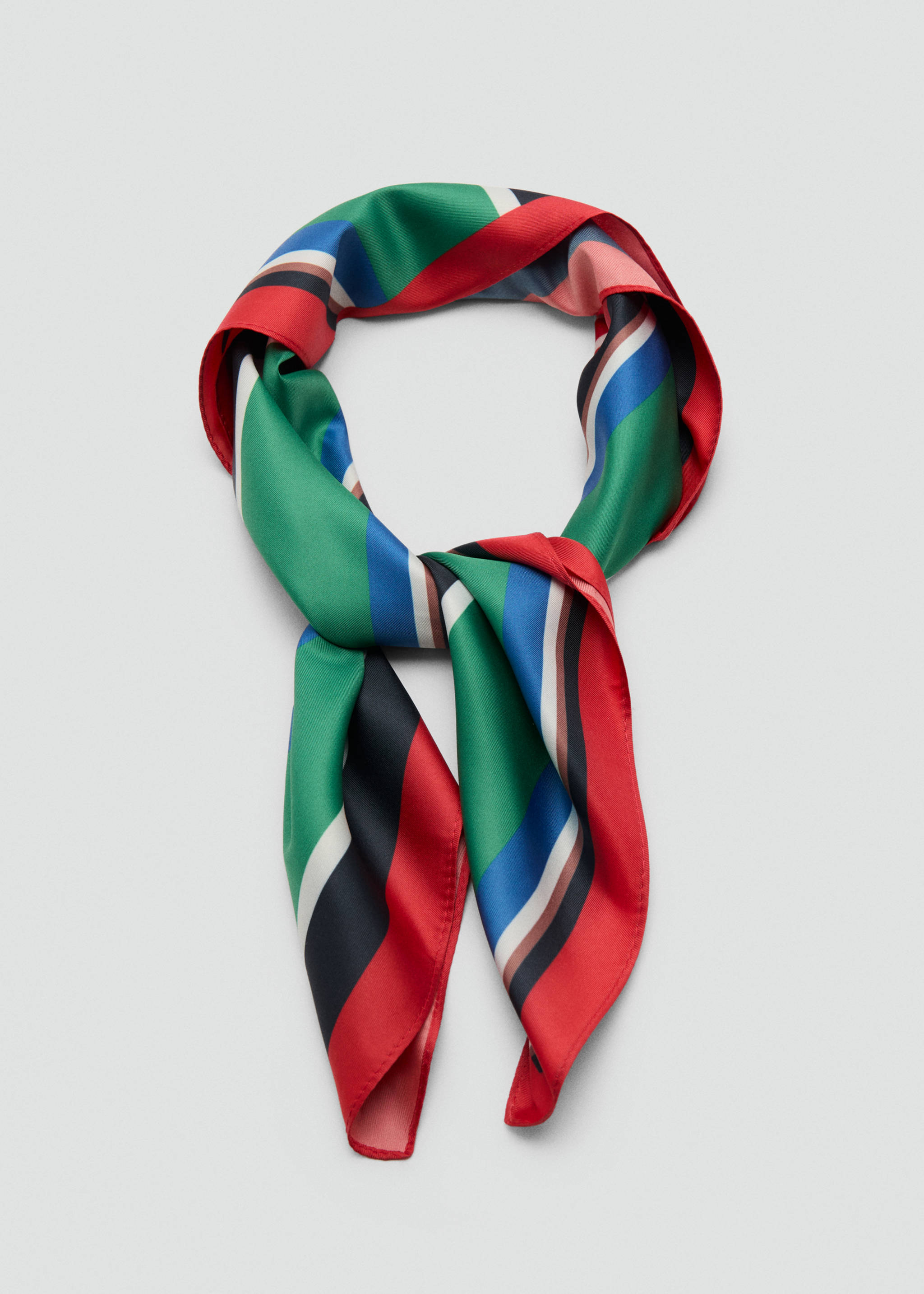 Foulard imprimé à rayures - Détail de l'article 1