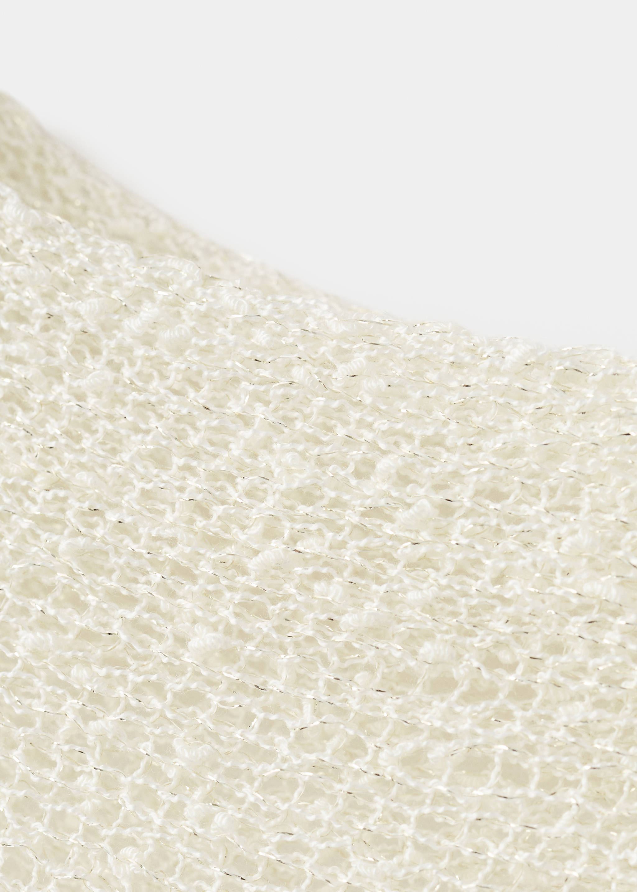 Cape asymétrique en lurex - Plan moyen