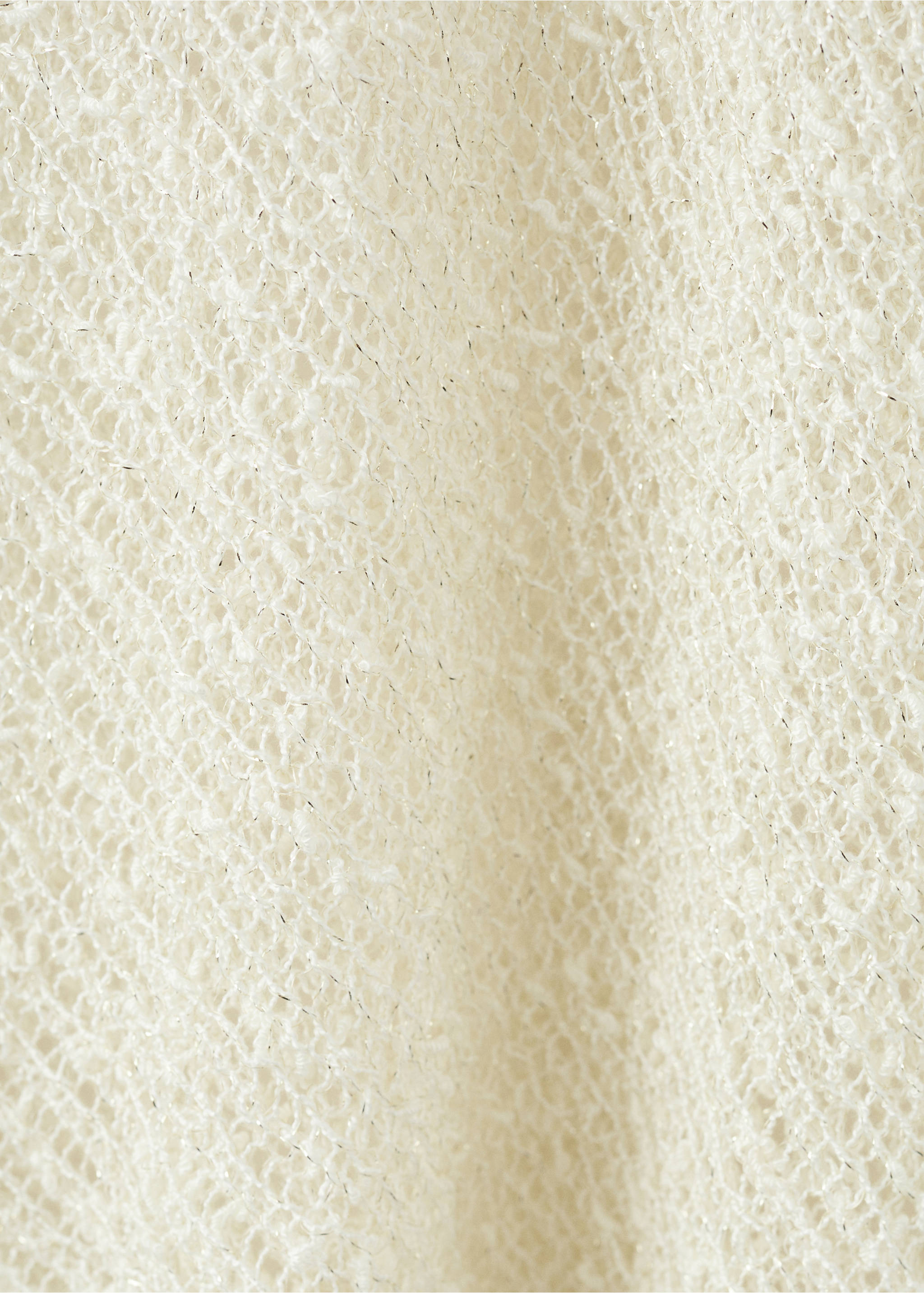 Cape asymétrique en lurex - Détail de l'article 1, Écru. Ref: 27075949-00.