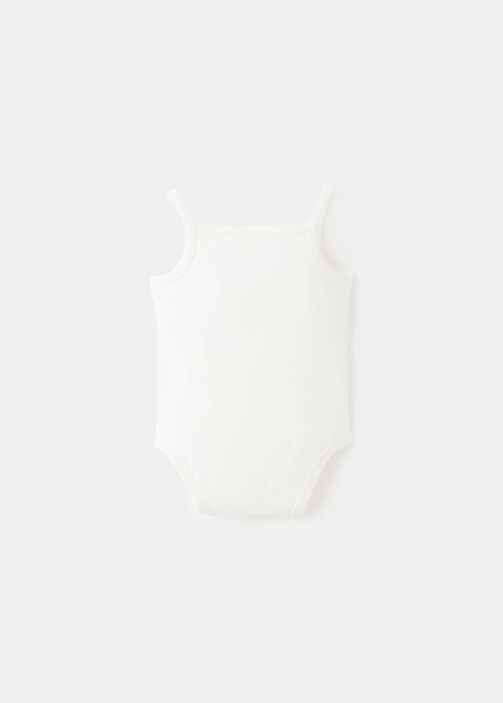 Ribbed cotton bodysuit — Off White