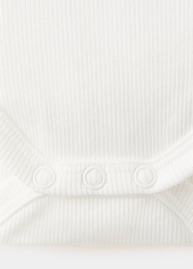 Ribbed cotton bodysuit — Off White