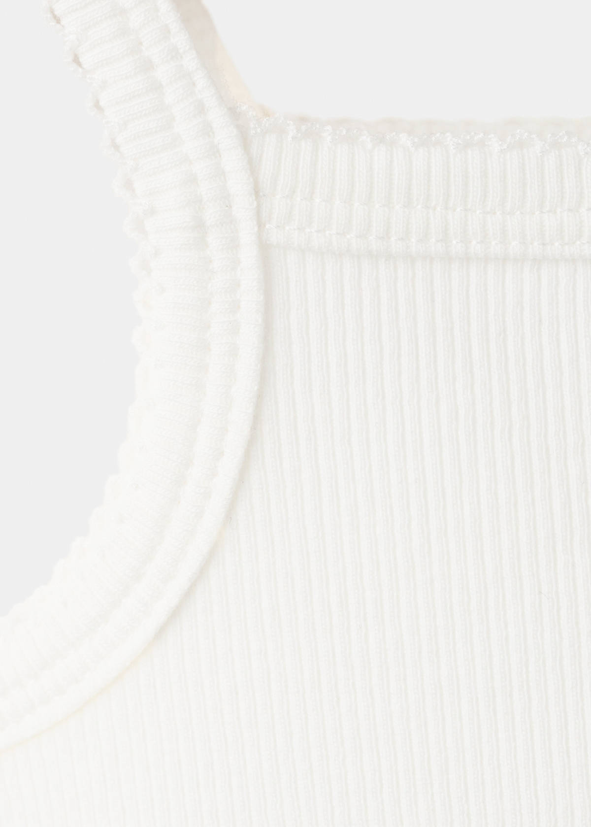 Ribbed cotton bodysuit — Off White