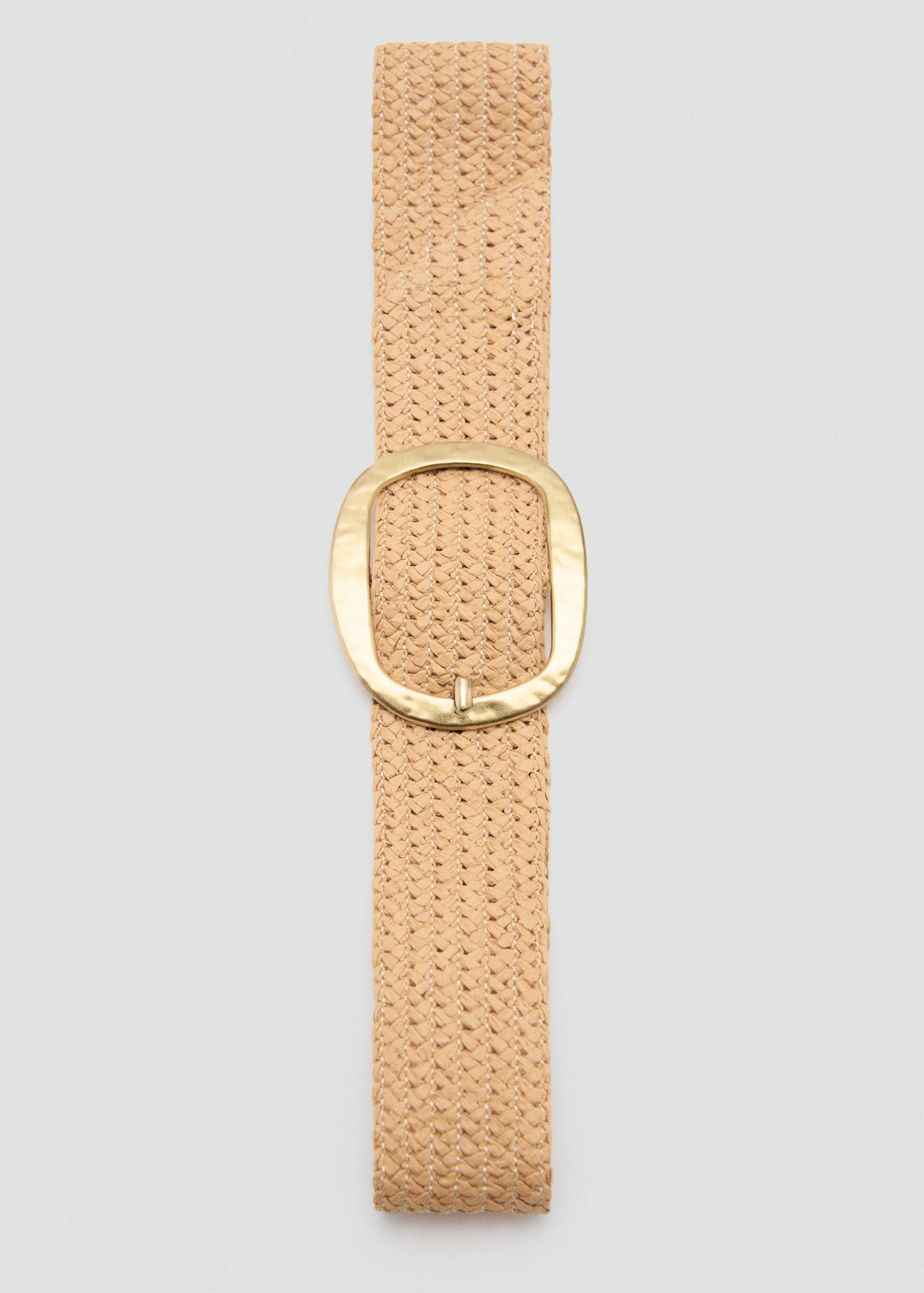 حزام من الألياف الطبيعية بإبزيم بيضاوي - تفاصيل المنتج 2