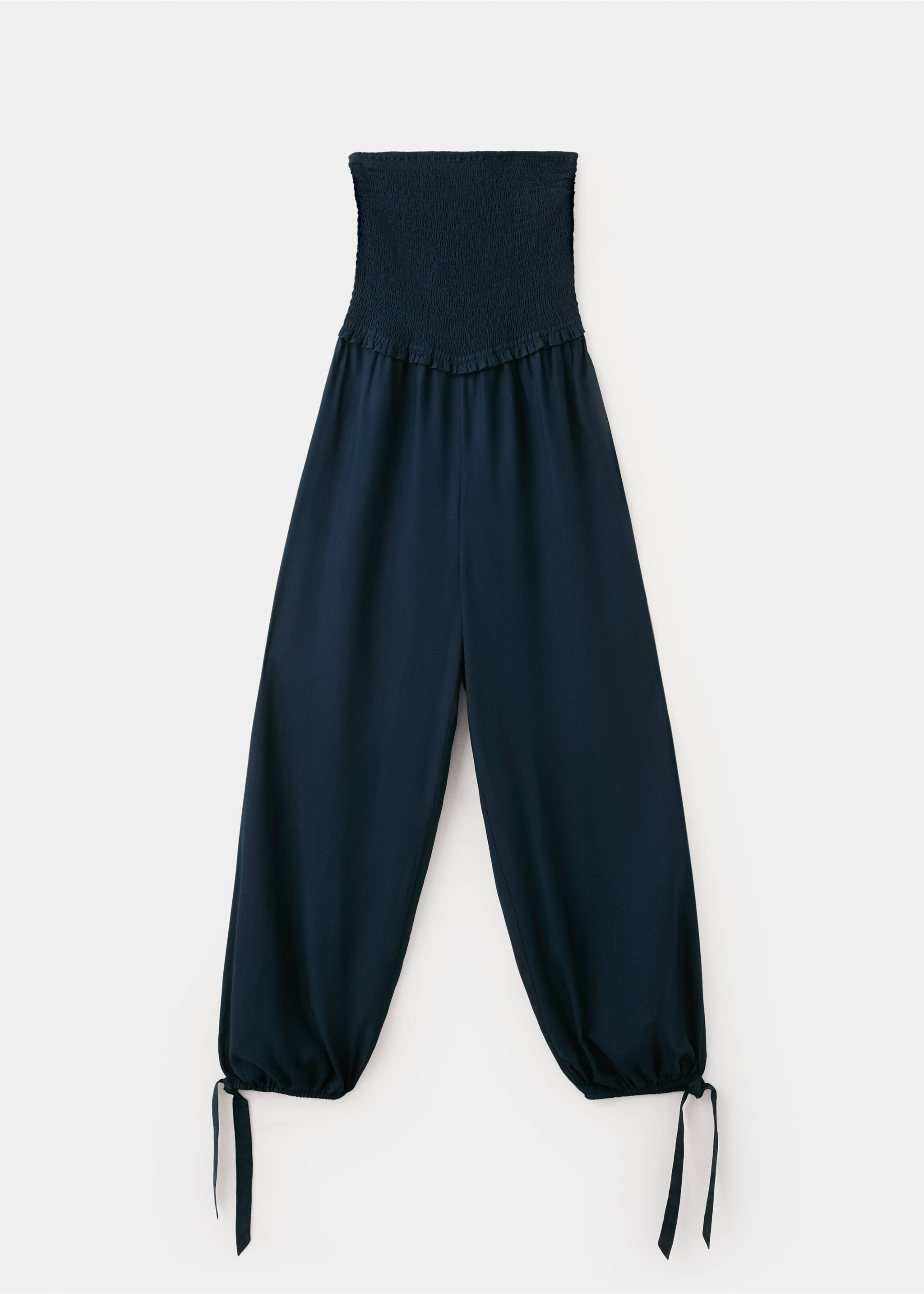Bardot balloon bandeau jumpsuit - Article without model, Navy. Ref: 27075956-00.