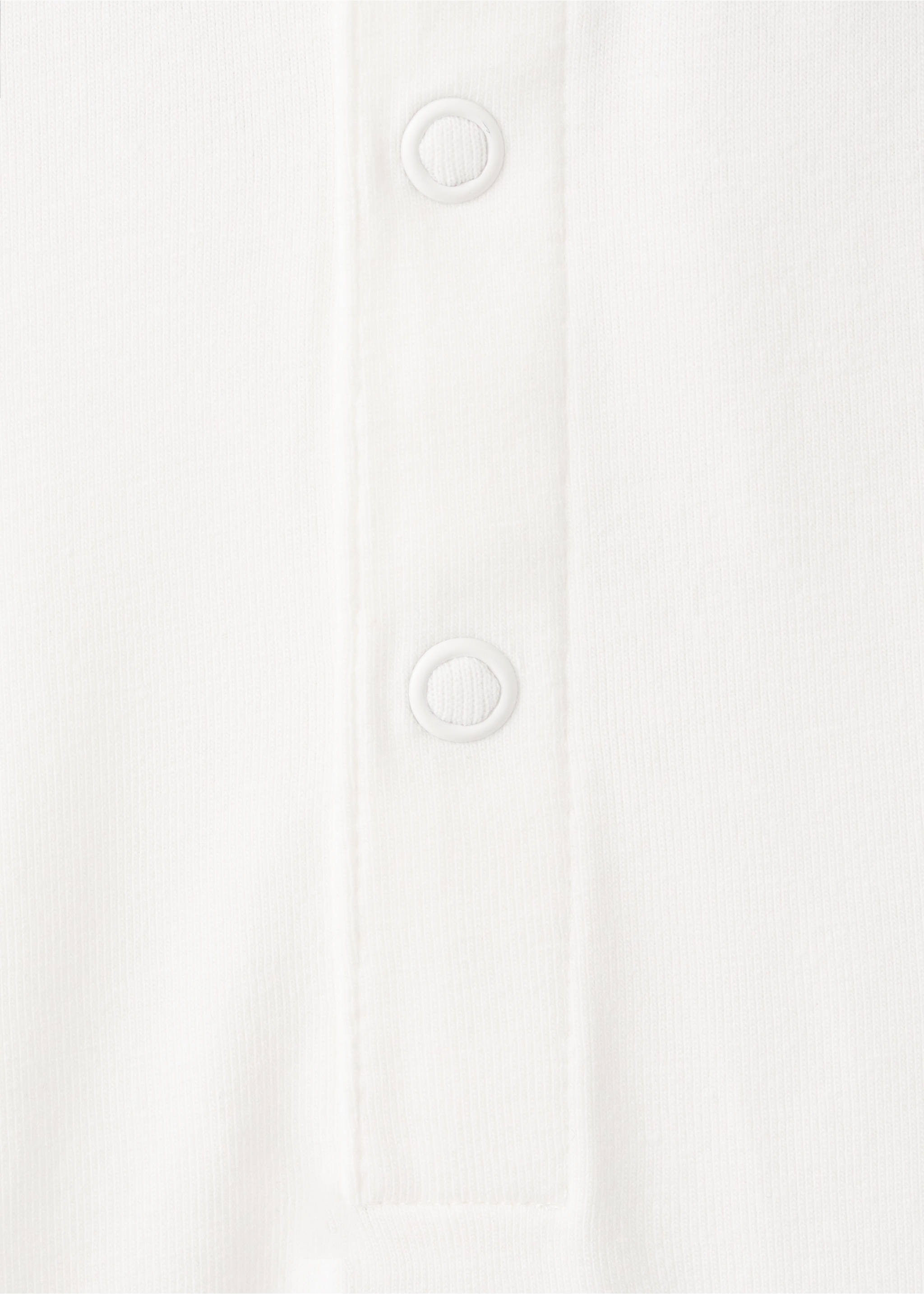 Body i bomull med babykrage - Detaljer om artikeln 0, Benvit. Ref: 27075957-00.