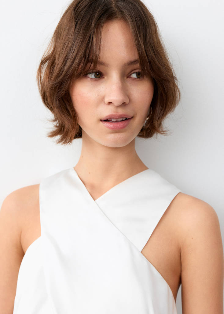 Fluid crossover top — Off White