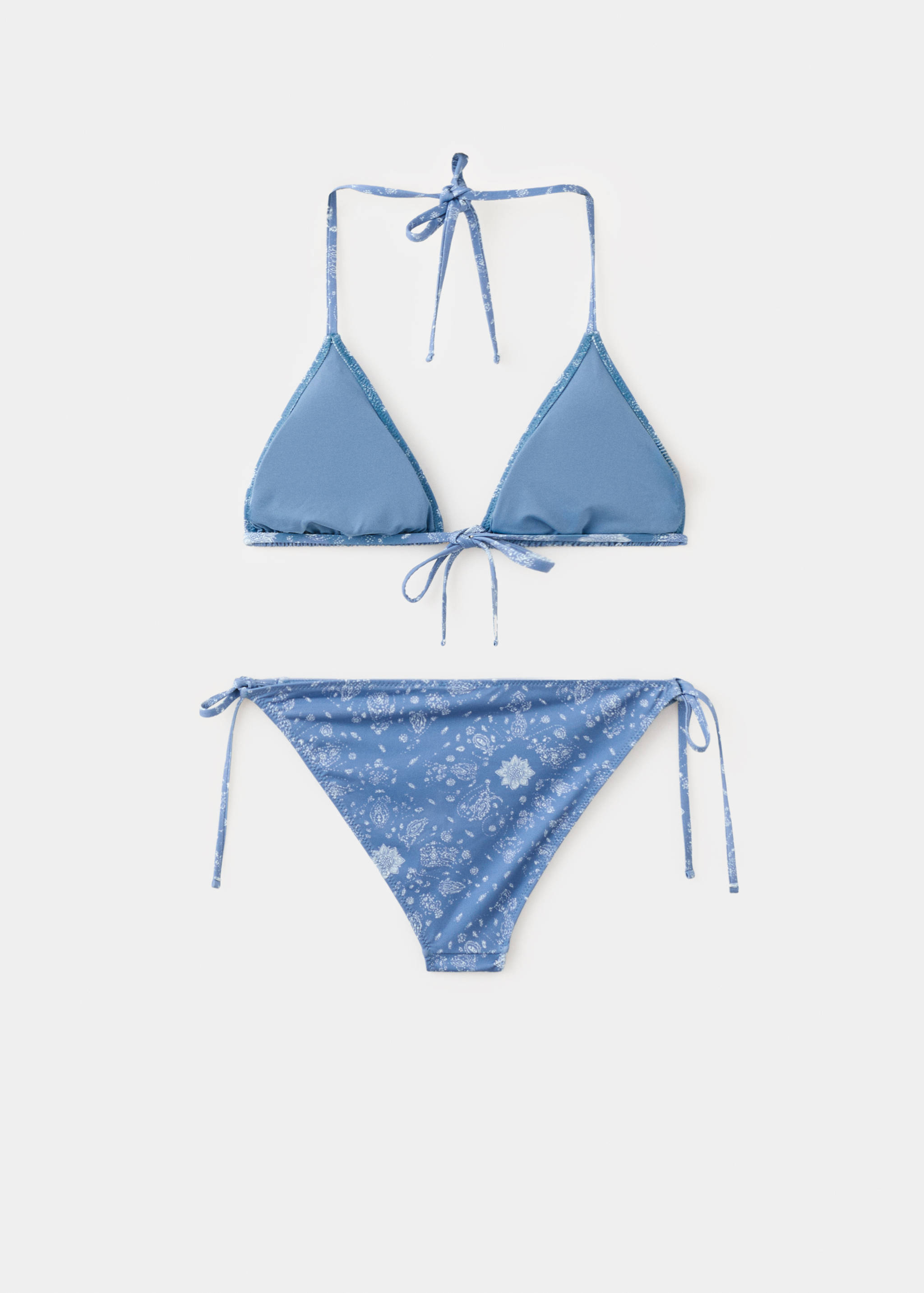 Printed bikini with medium-coverage bottoms - Reverse of the article