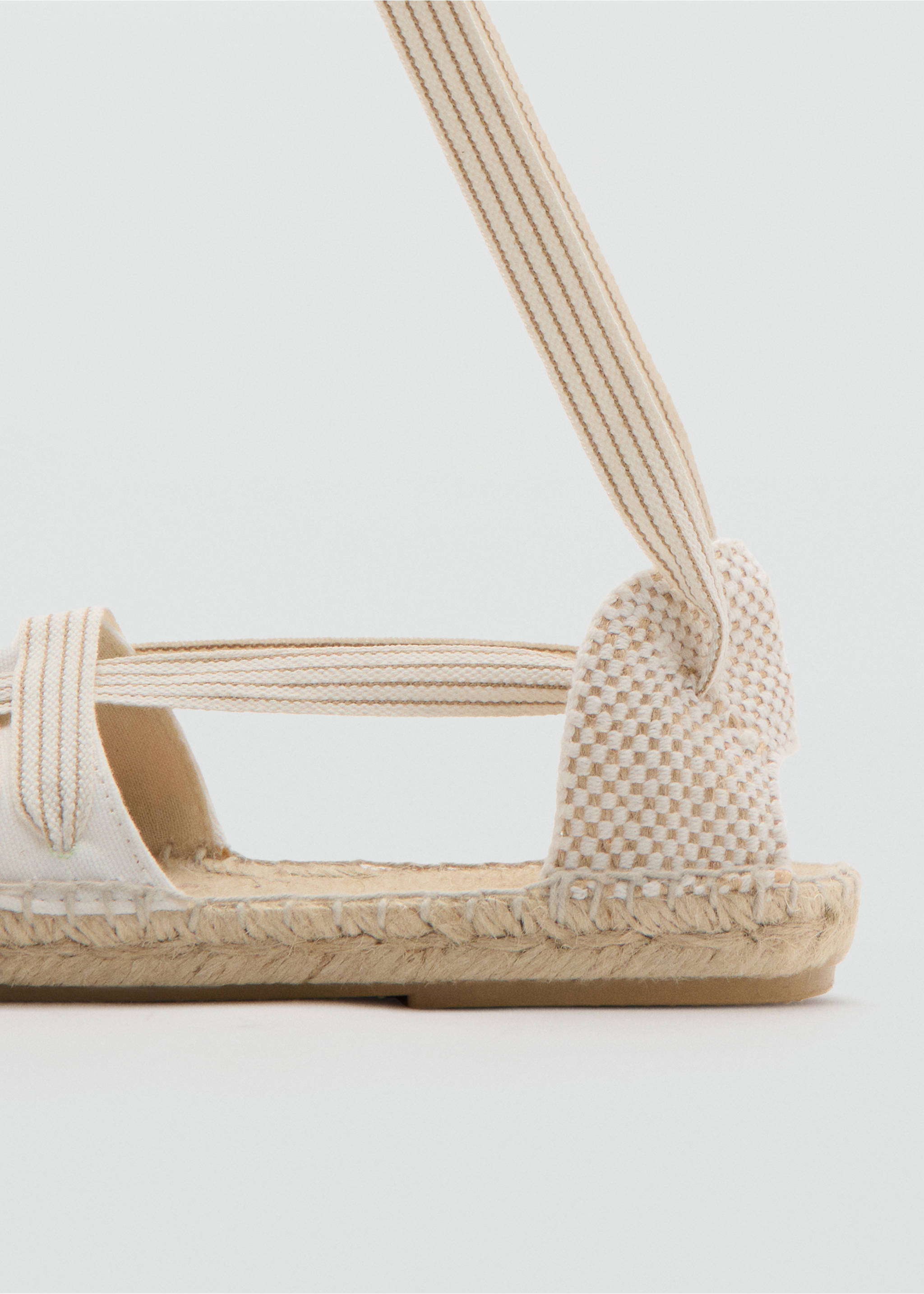 Espadrille ties - Details of the article 1, Off White. Ref: 27075968-00.