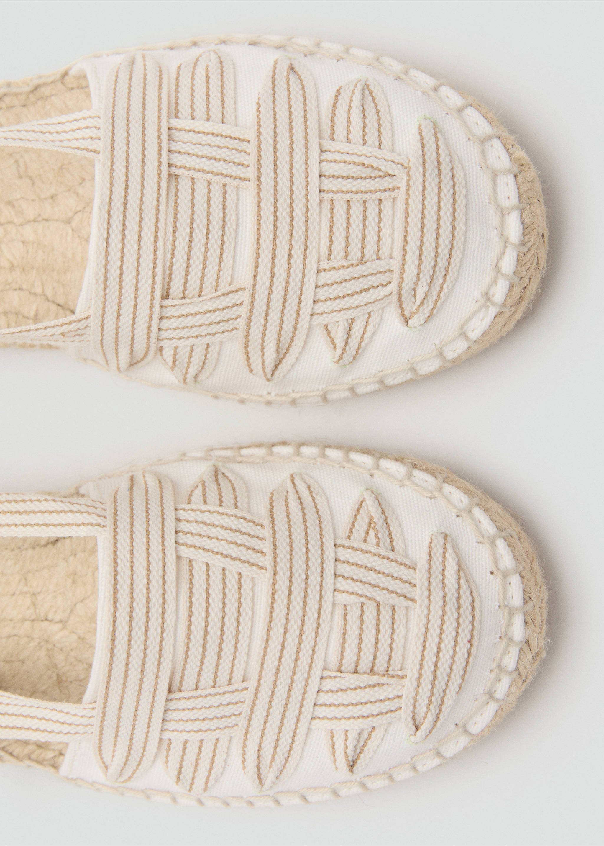 Espadrille ties - Details of the article 2, Off White. Ref: 27075968-00.