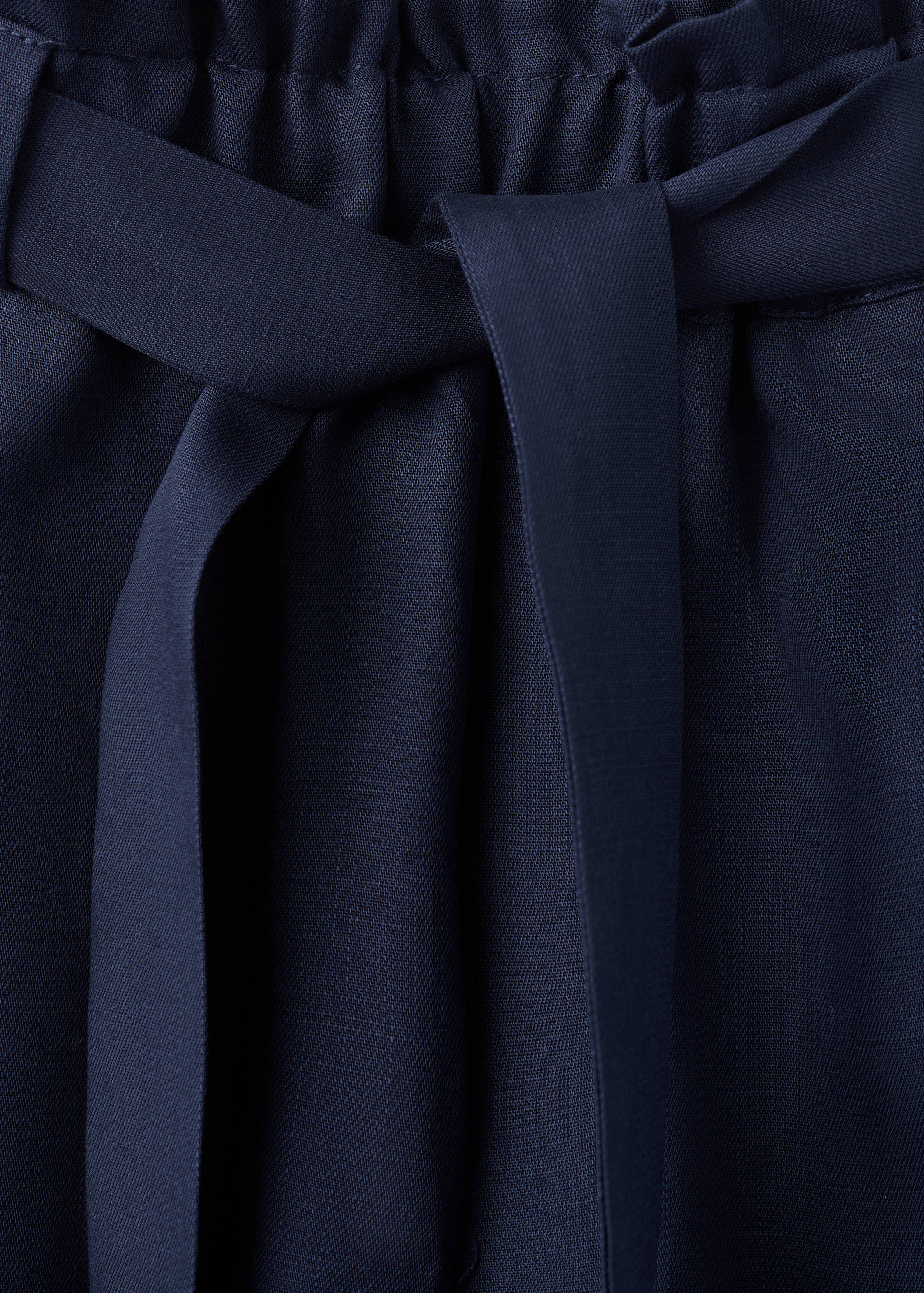 Lyocell tie-waist trousers - Details of the article 8