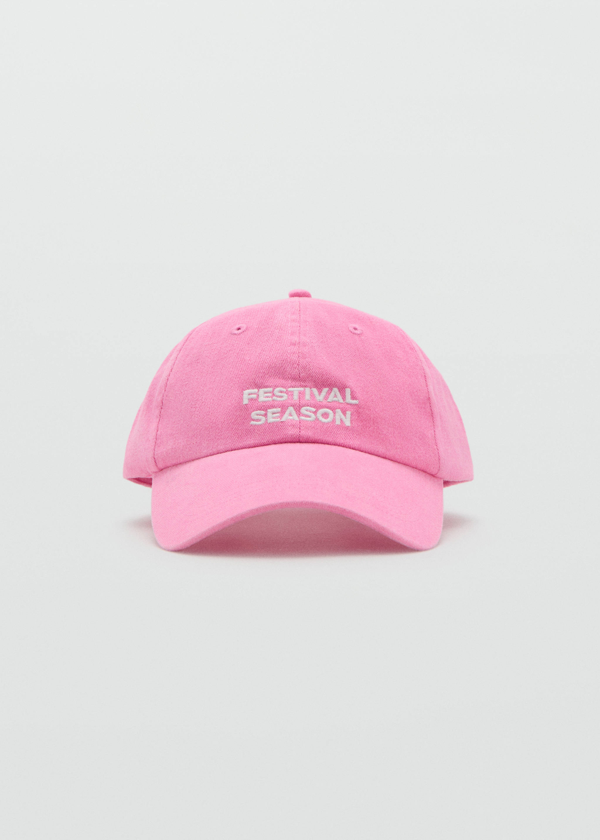 Cap with embroidered text - Article without model