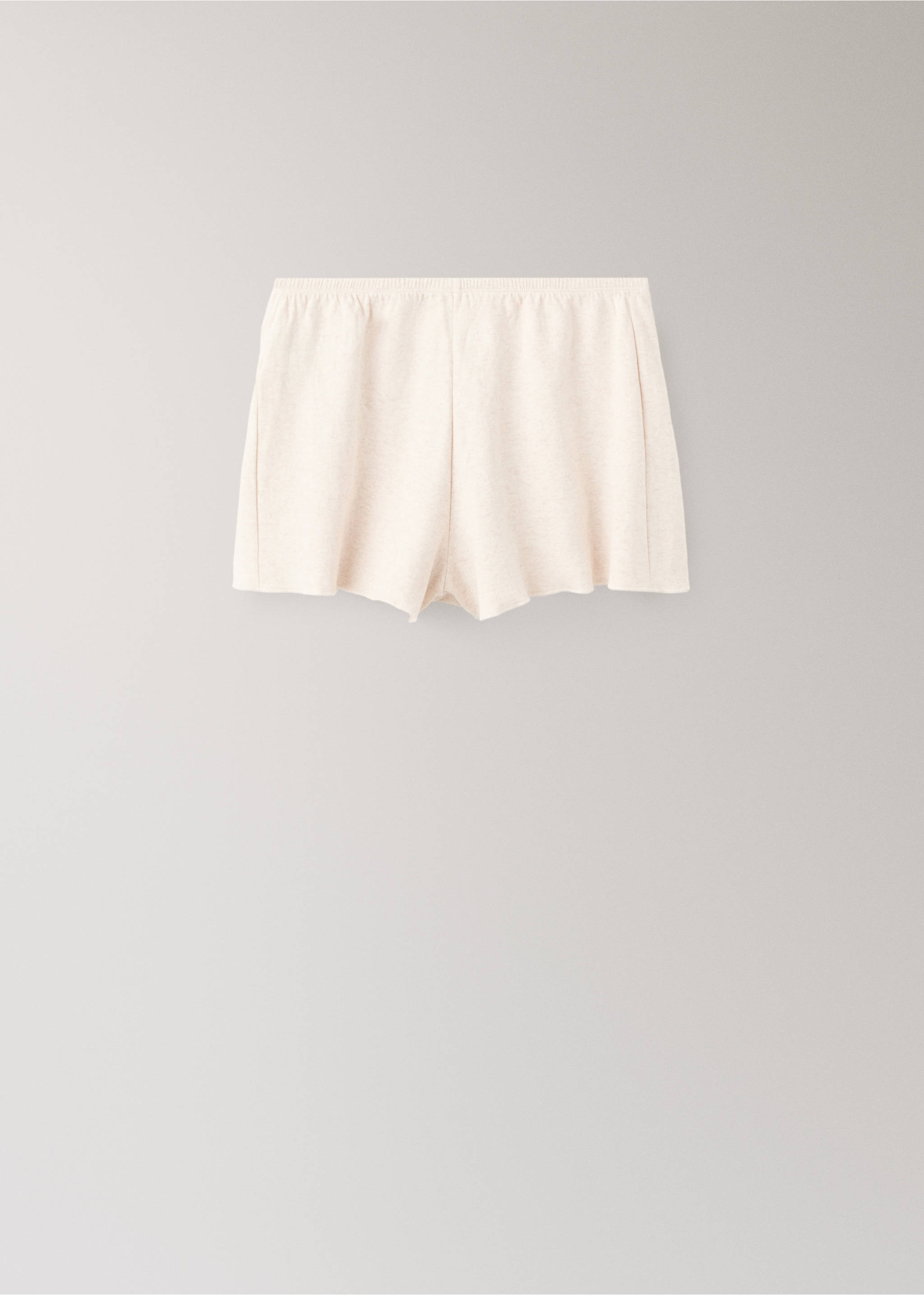 Cotton pajama shorts - Article without model, Beige. Ref: 27075971-00.