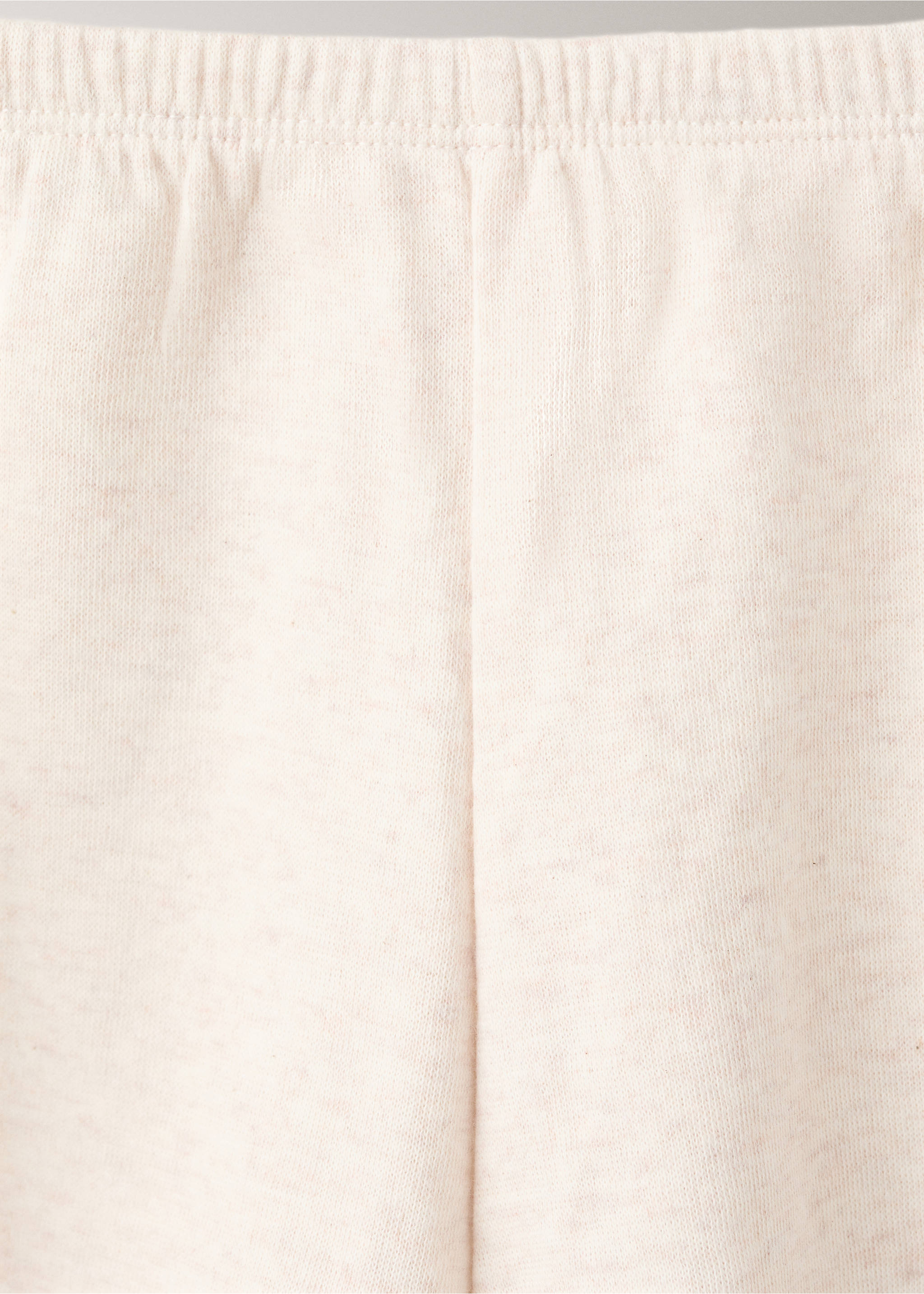 Cotton pajama shorts - Details of the article 8, Beige. Ref: 27075971-00.