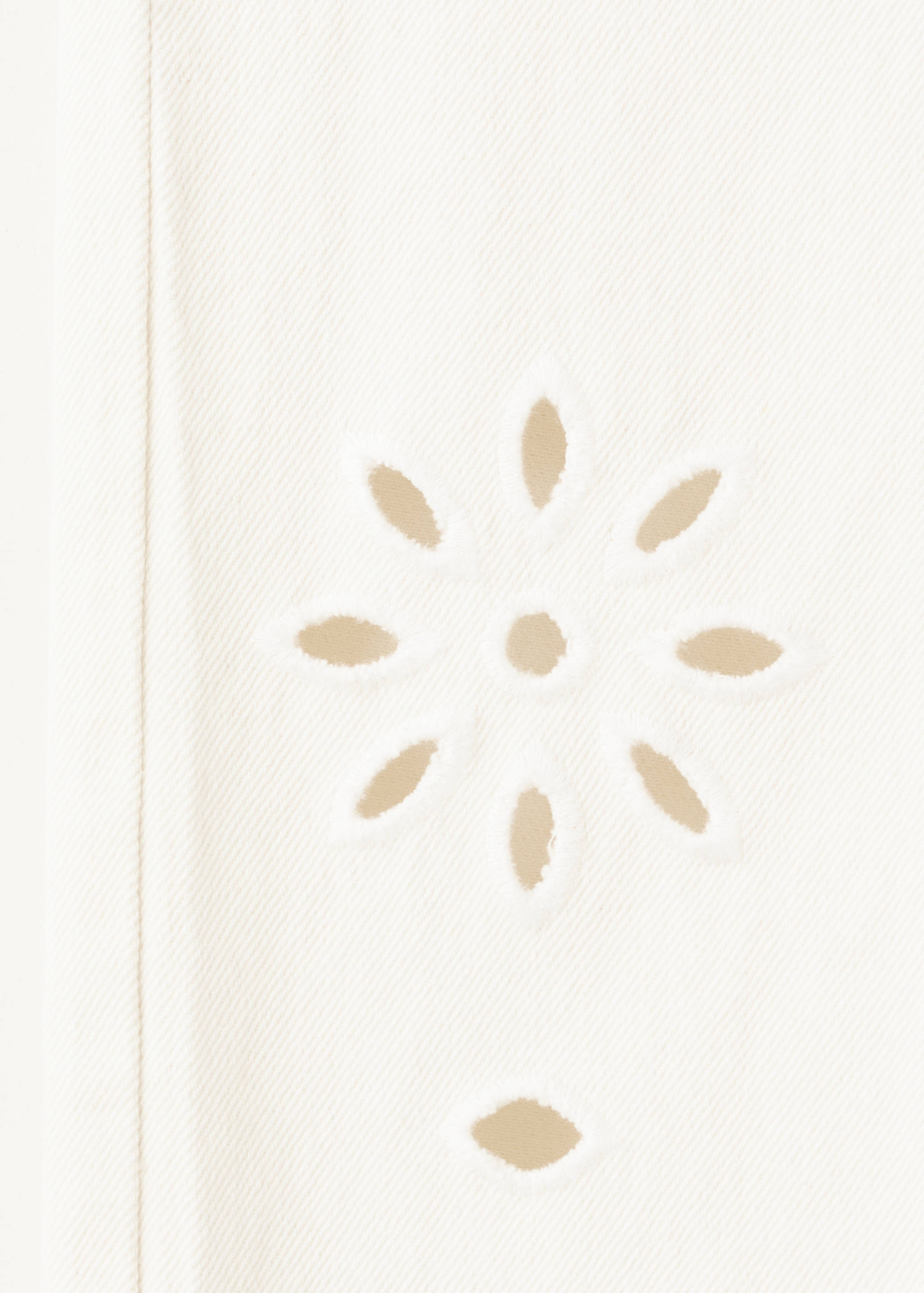 جينز واسع الساق مطرز - تفاصيل المنتج 0