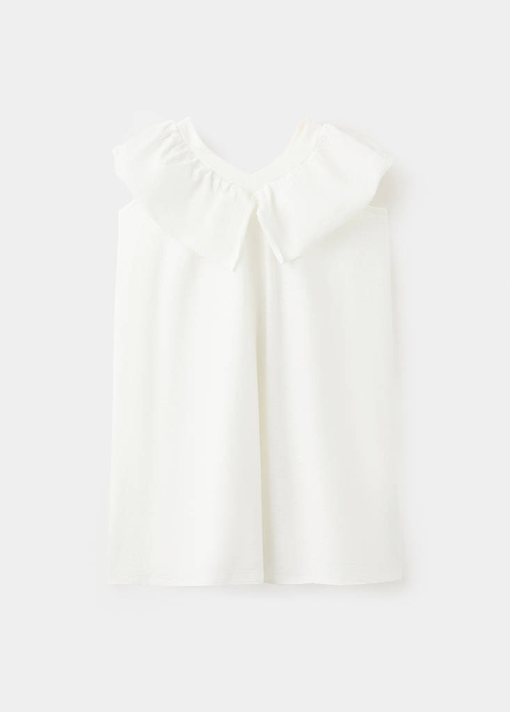 Short ruffled dress — Off White