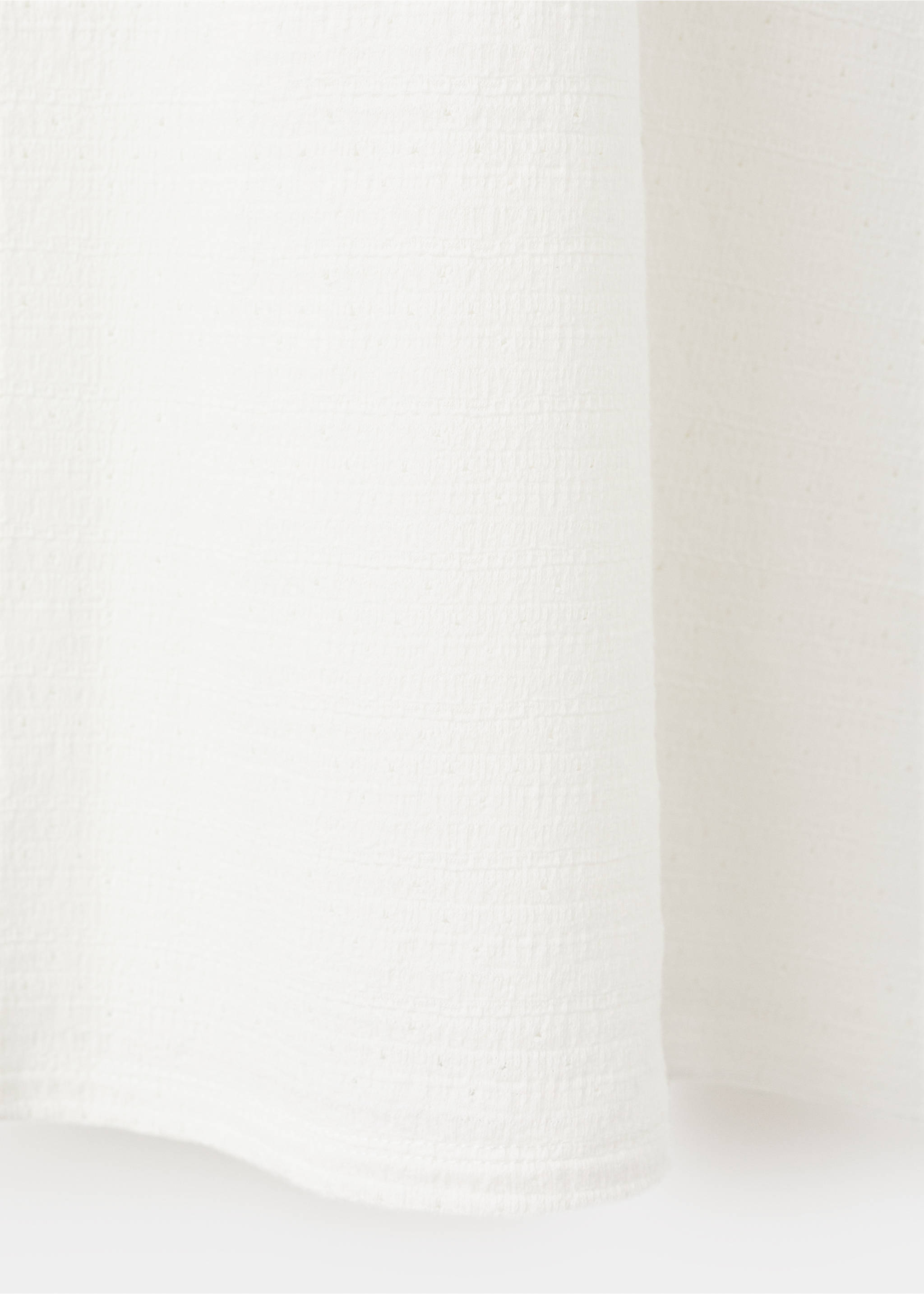 Short ruffled dress - Details of the article 0, Off White. Ref: 27075976-00.