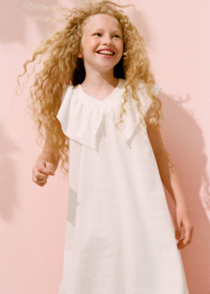 Short ruffled dress — Off White