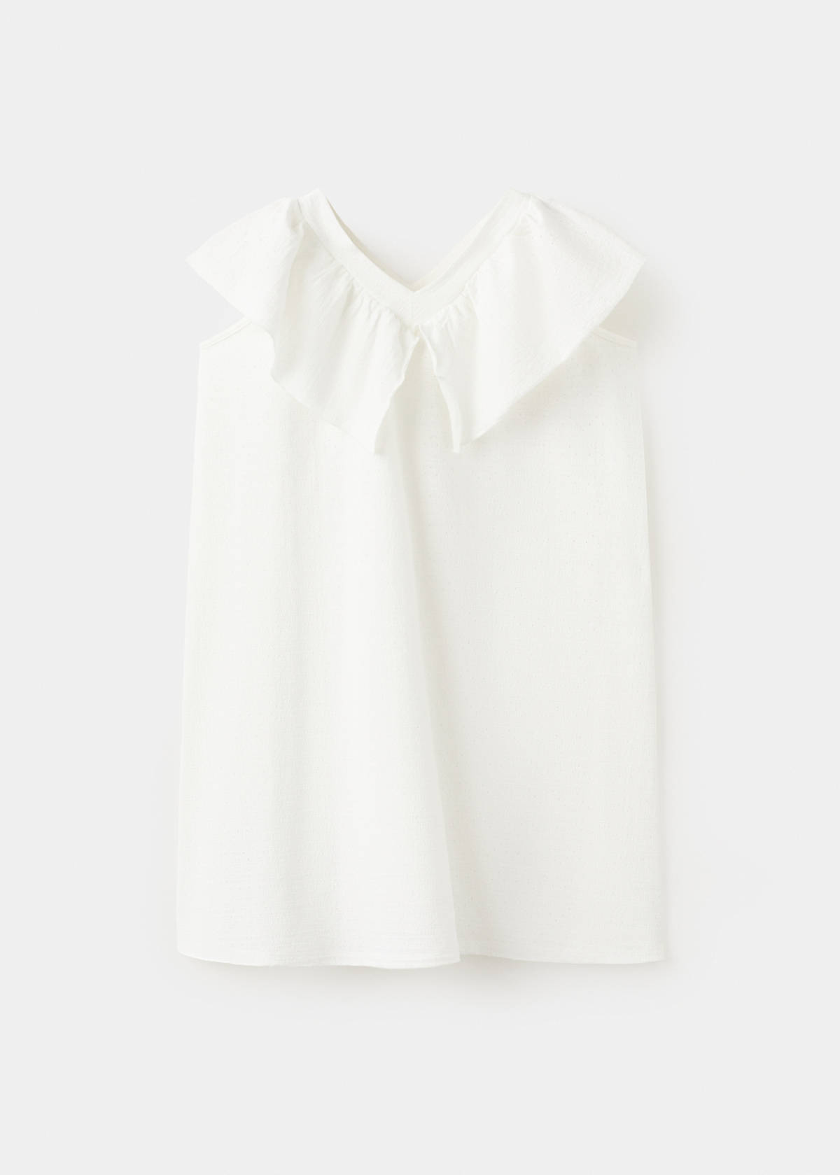 Short ruffled dress — Off White