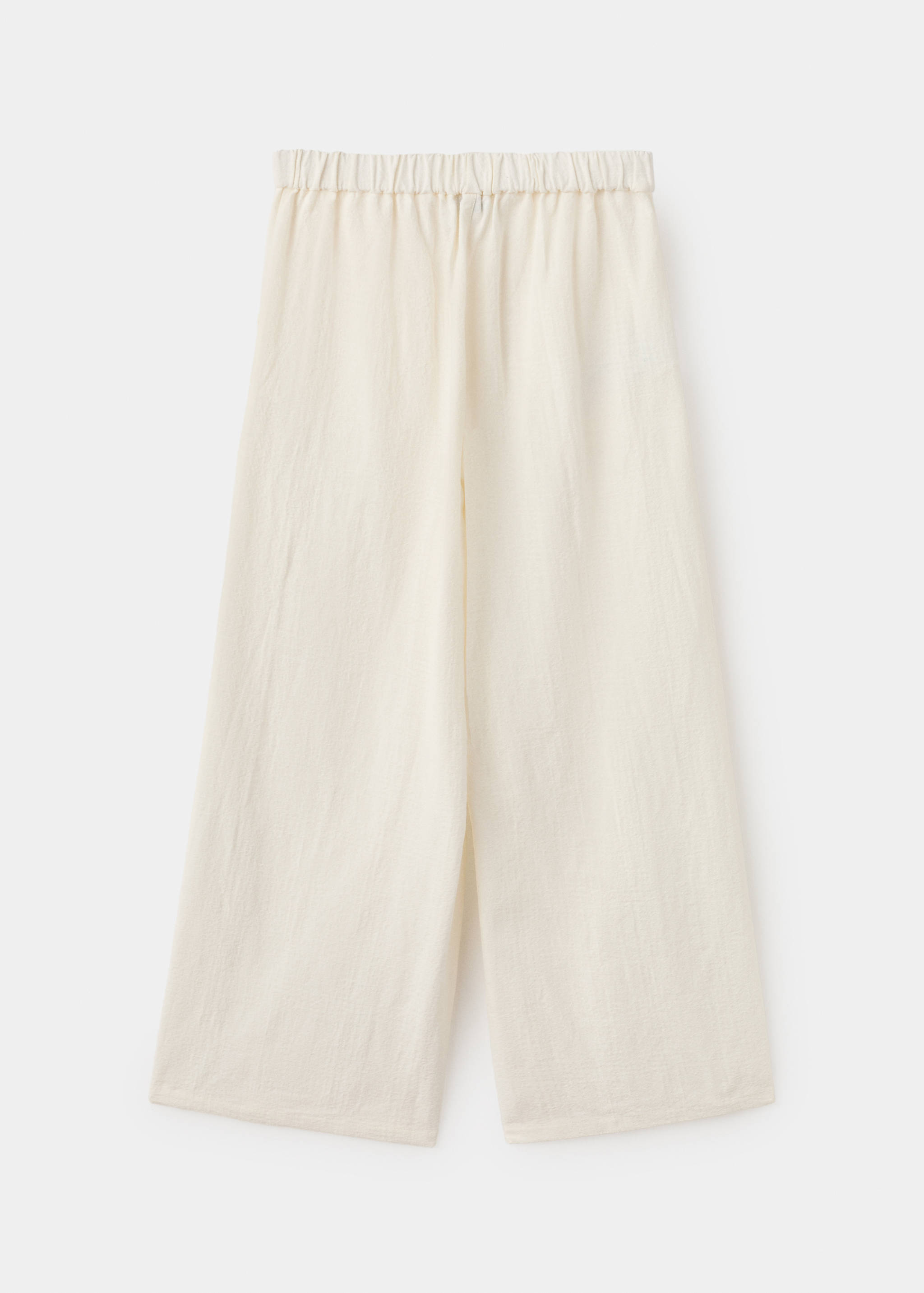 Straight-fit cotton trousers - Reverse of the article