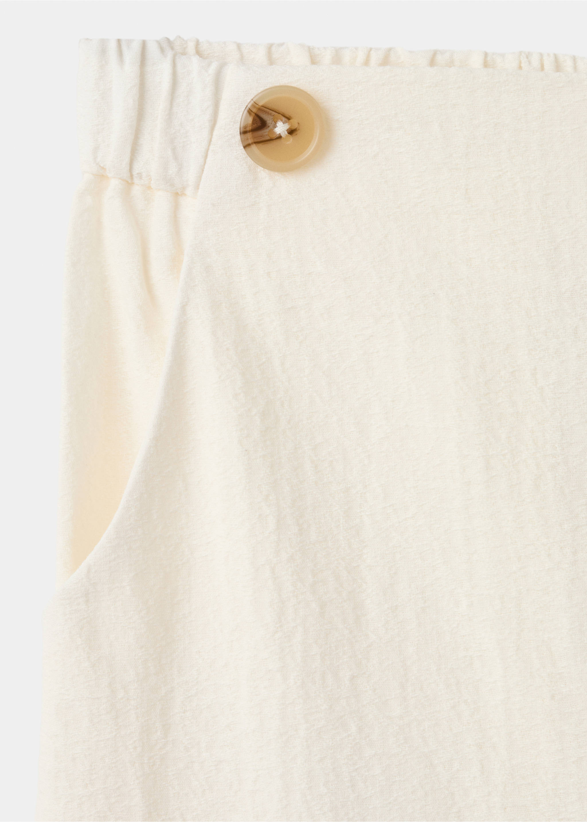 Pantalon droit coton - Détail de l'article 8, Blanc. Ref: 27075981-00.