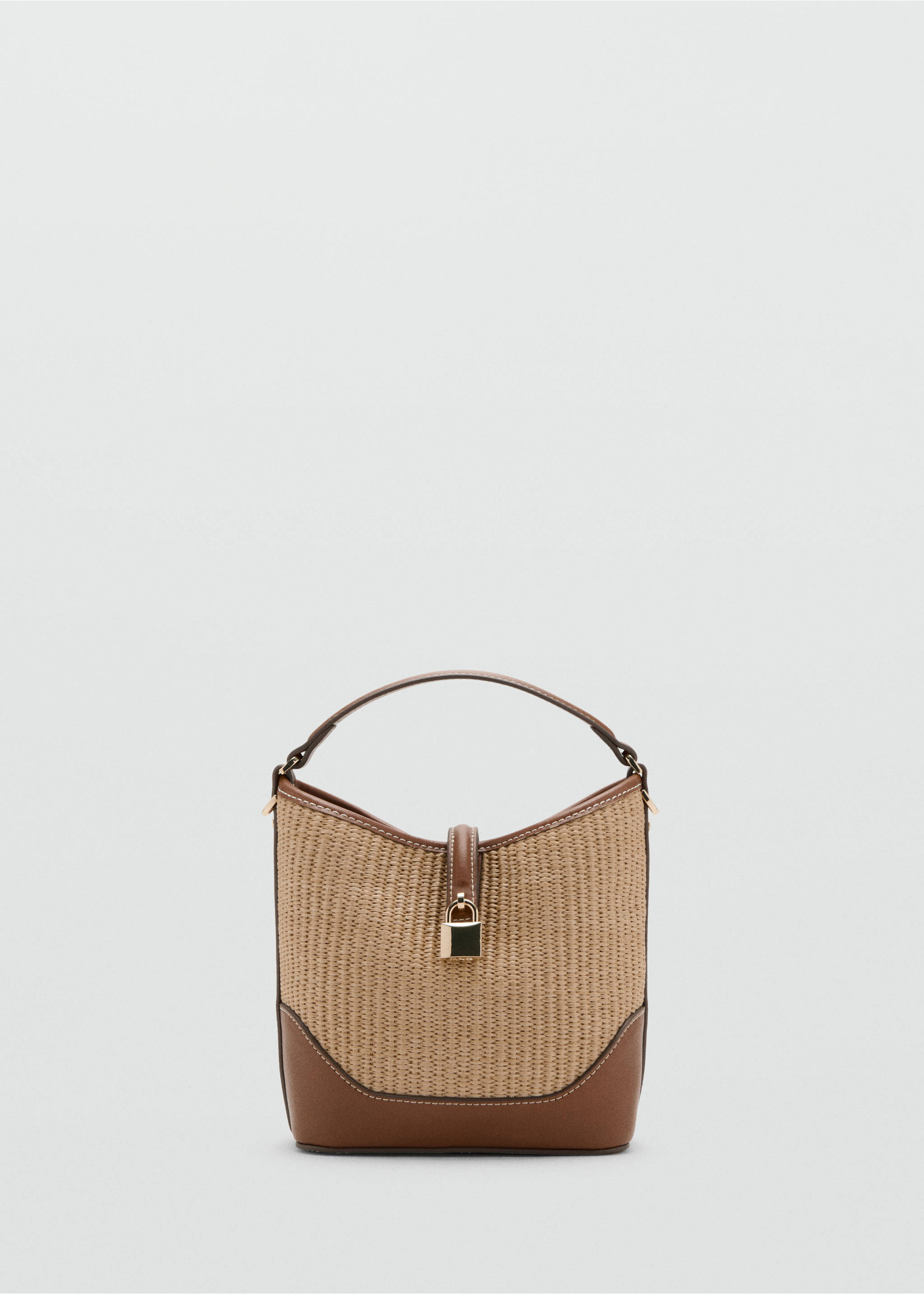 Bolso bucket canvas contraste - Artículo sin modelo, Cuero. Ref: 27075982-00.