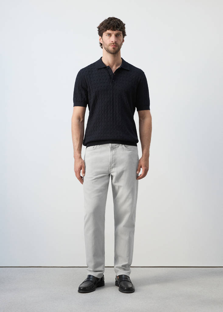 Lori tapered-fit jeans — Ice Grey